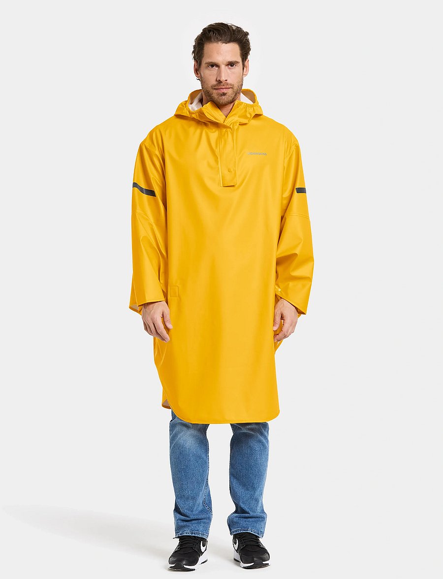 Didriksons - ALTO USX PONCHO - regnjakker - oat yellow - 3