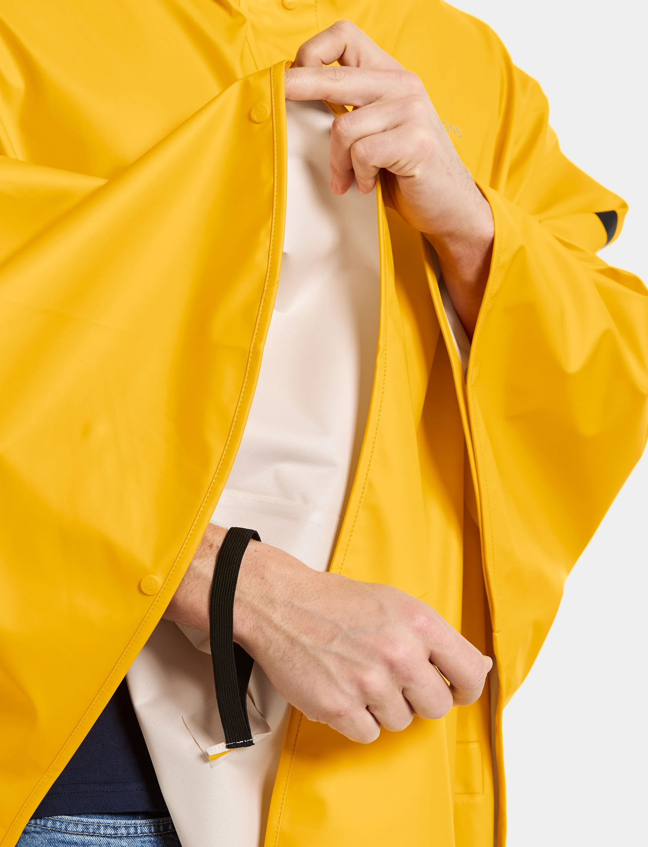 Didriksons ALTO USX PONCHO - Streetstyle - OAT YELLOW / yellow