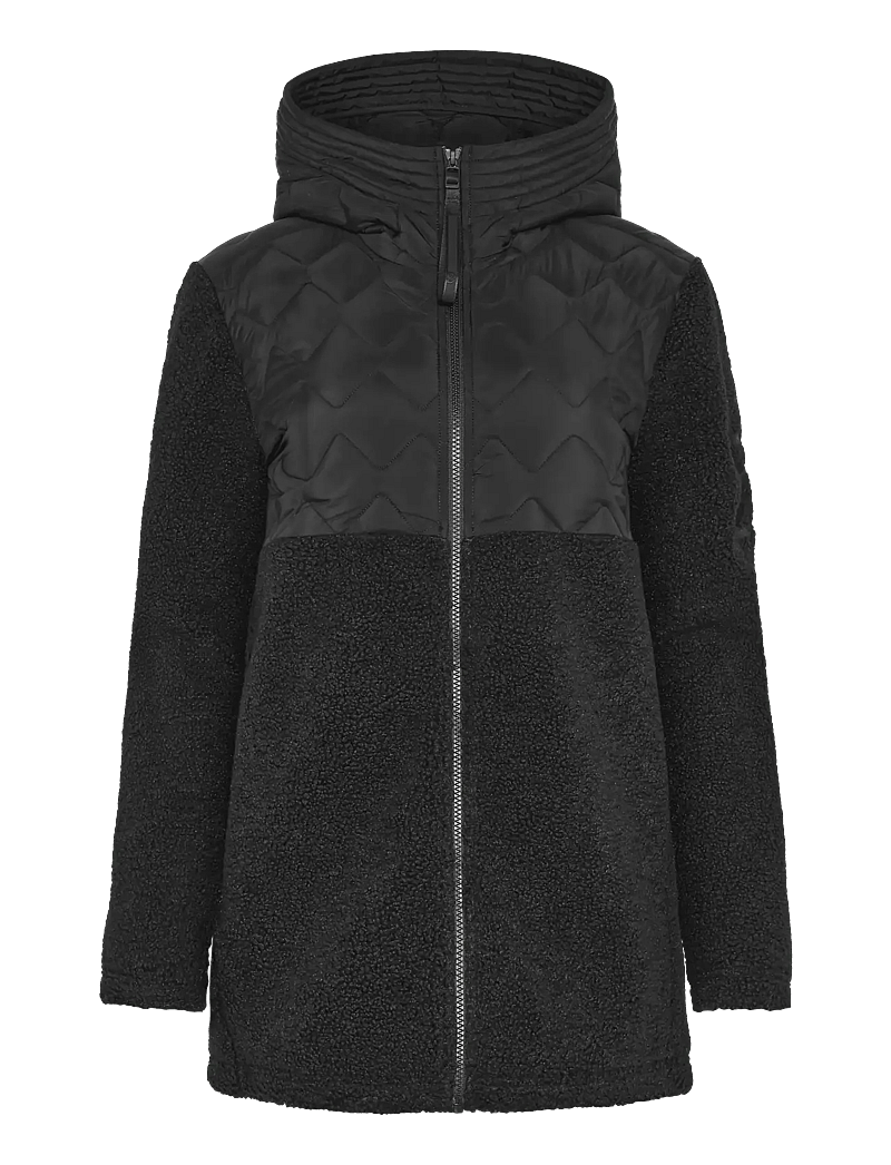 Didriksons - BIBI WNS FULLZIP 2 - sportsjakker - black - 1
