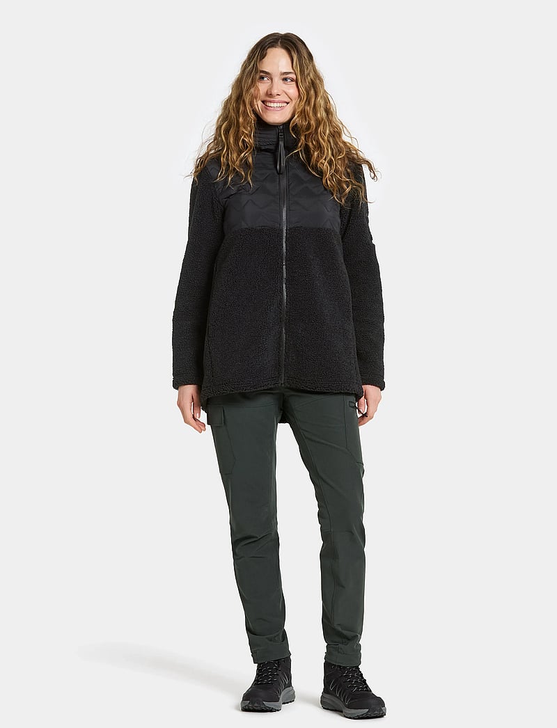 Didriksons - BIBI WNS FULLZIP 2 - sportsjakker - black - 3