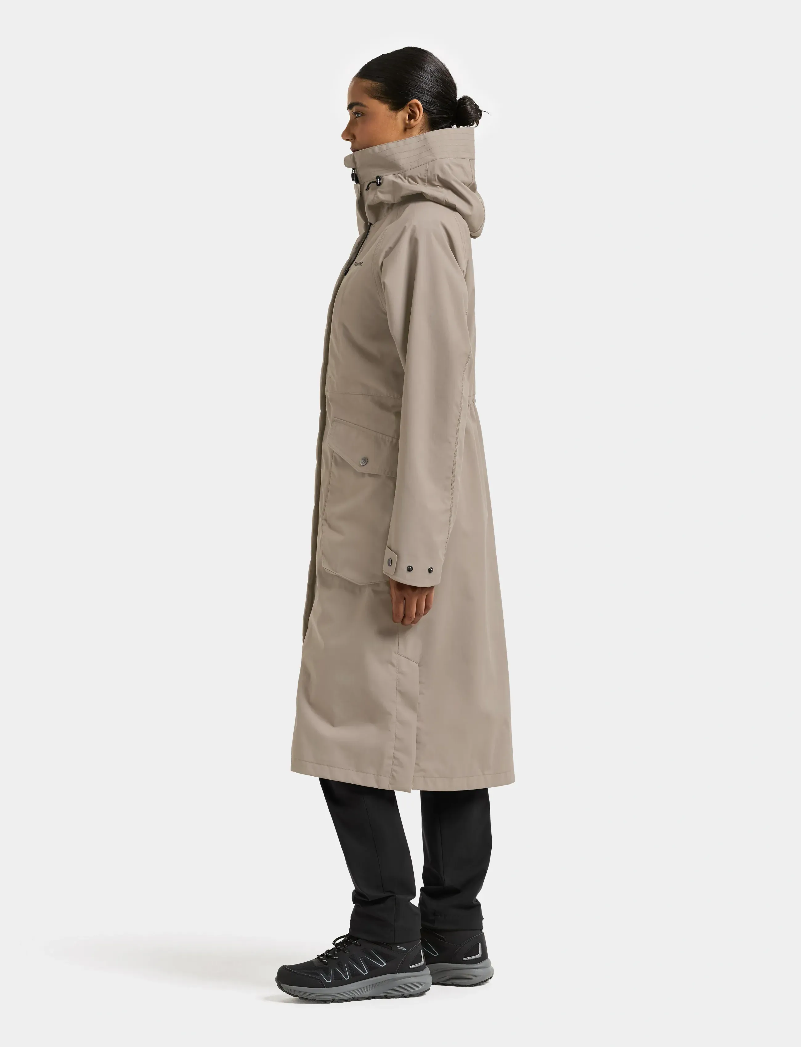 Didriksons - Louise Parka Long - jacken - ash brown - 4