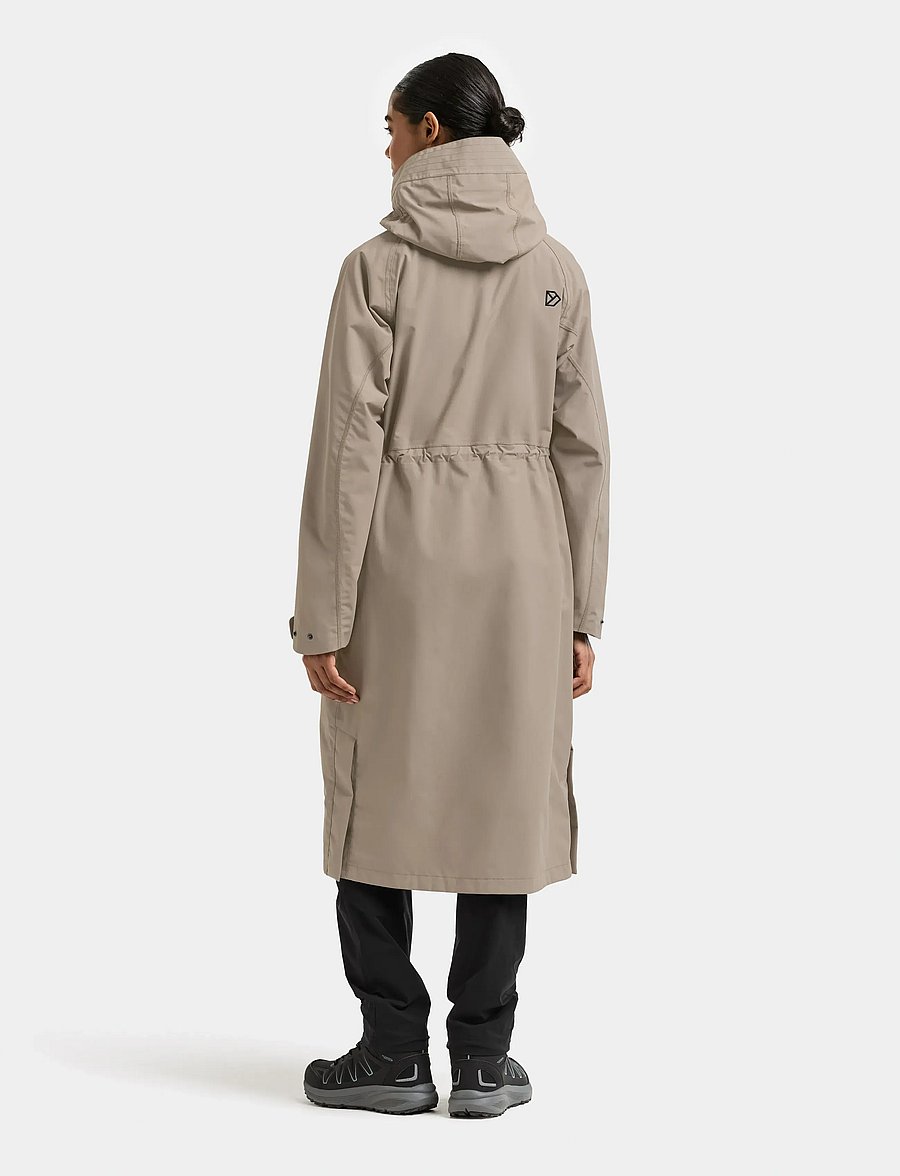 Didriksons - Louise Parka Long - jacken - ash brown - 5