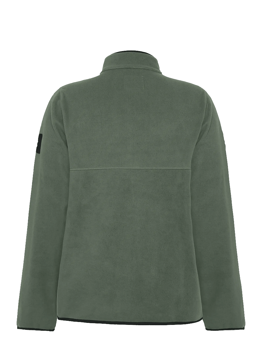 Didriksons - Hans Windproof Full-Zip - fleece og mellemlag - deep green - 1