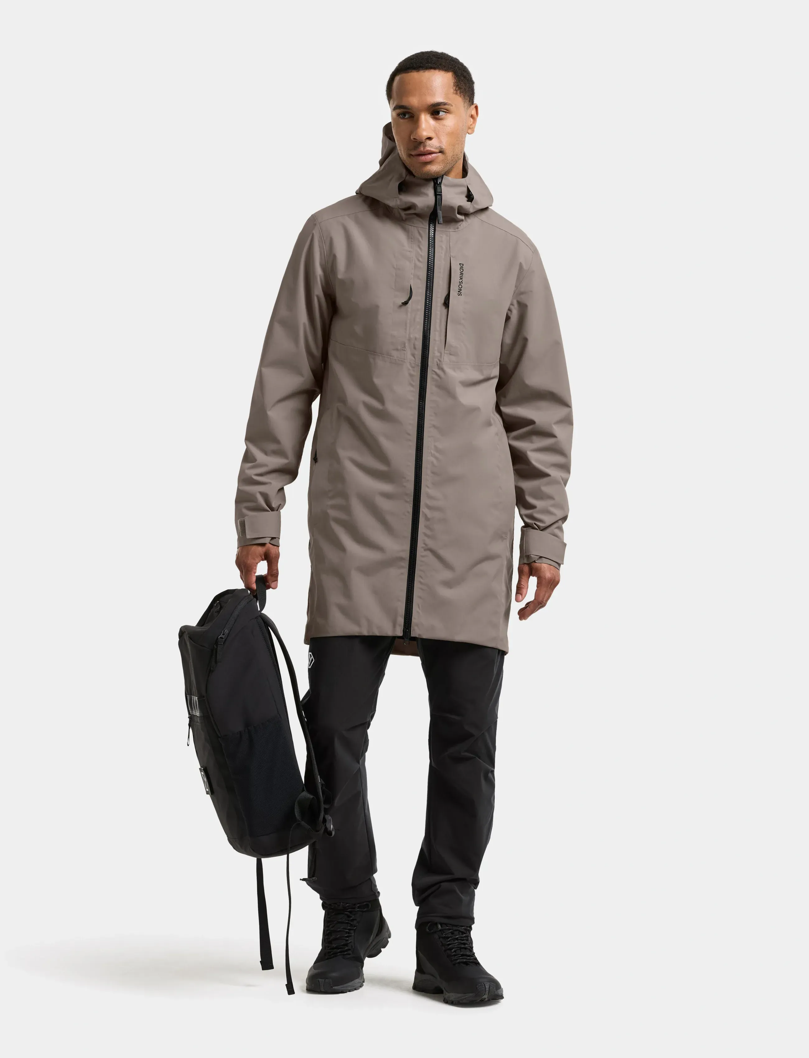 Didriksons - Sören Parka - parkasjackor - ash brown - 3