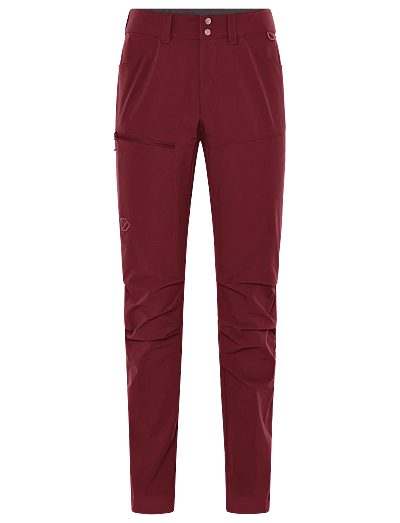 Didriksons JUNA WNS PANTS - Outerwear - ANEMON RED / burgundy