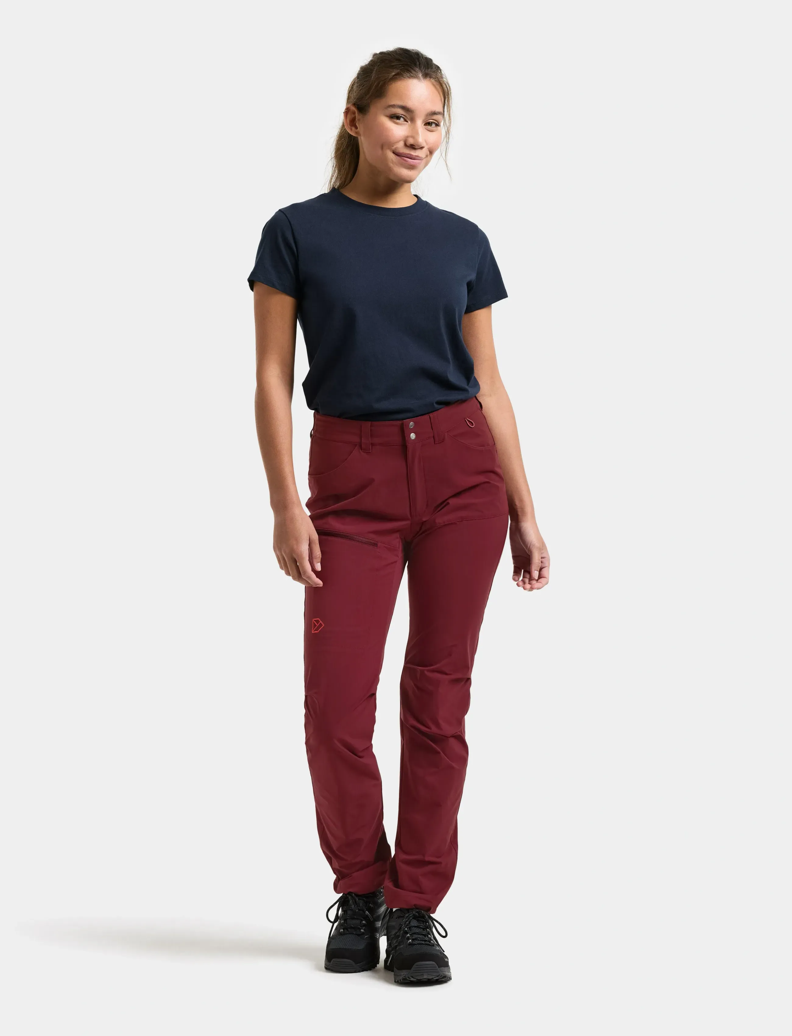Didriksons - Juna Pants - outdoorhosen - anemon red - 3
