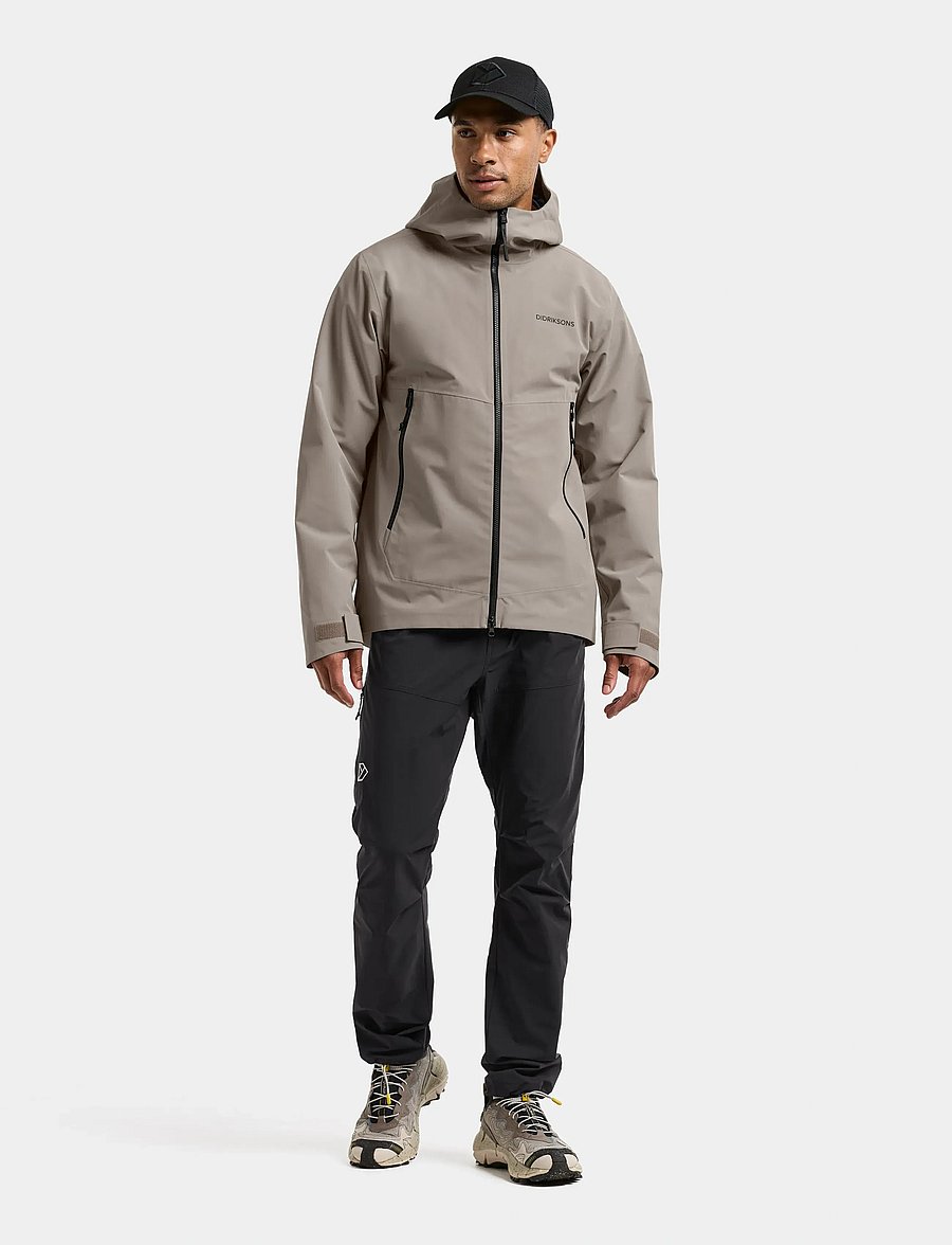 Didriksons - Biak Jacket - friluftsjakker - ash brown - 3