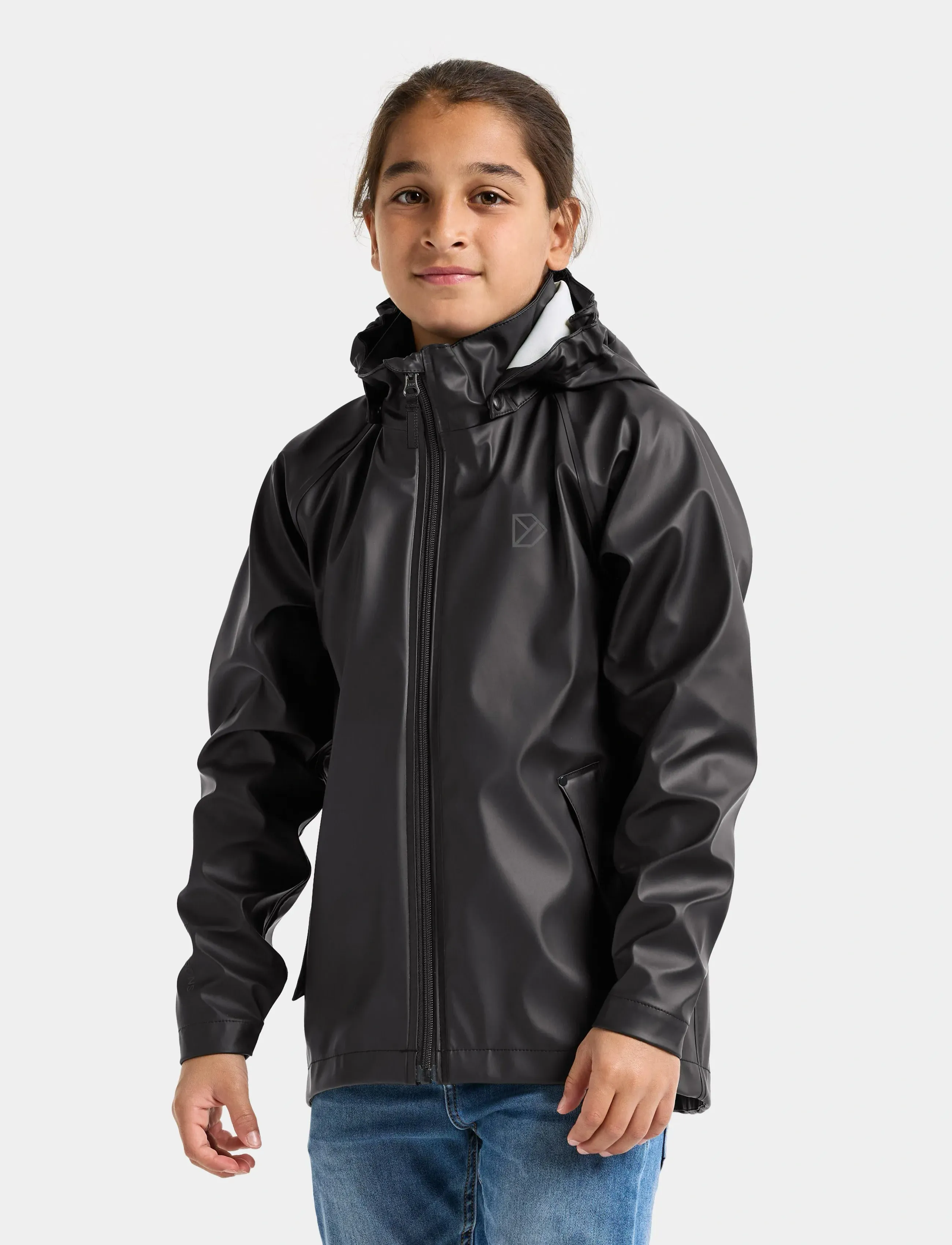 Didriksons Hepta Kids' Jacket Galon® - Regntøj - BLACK / black