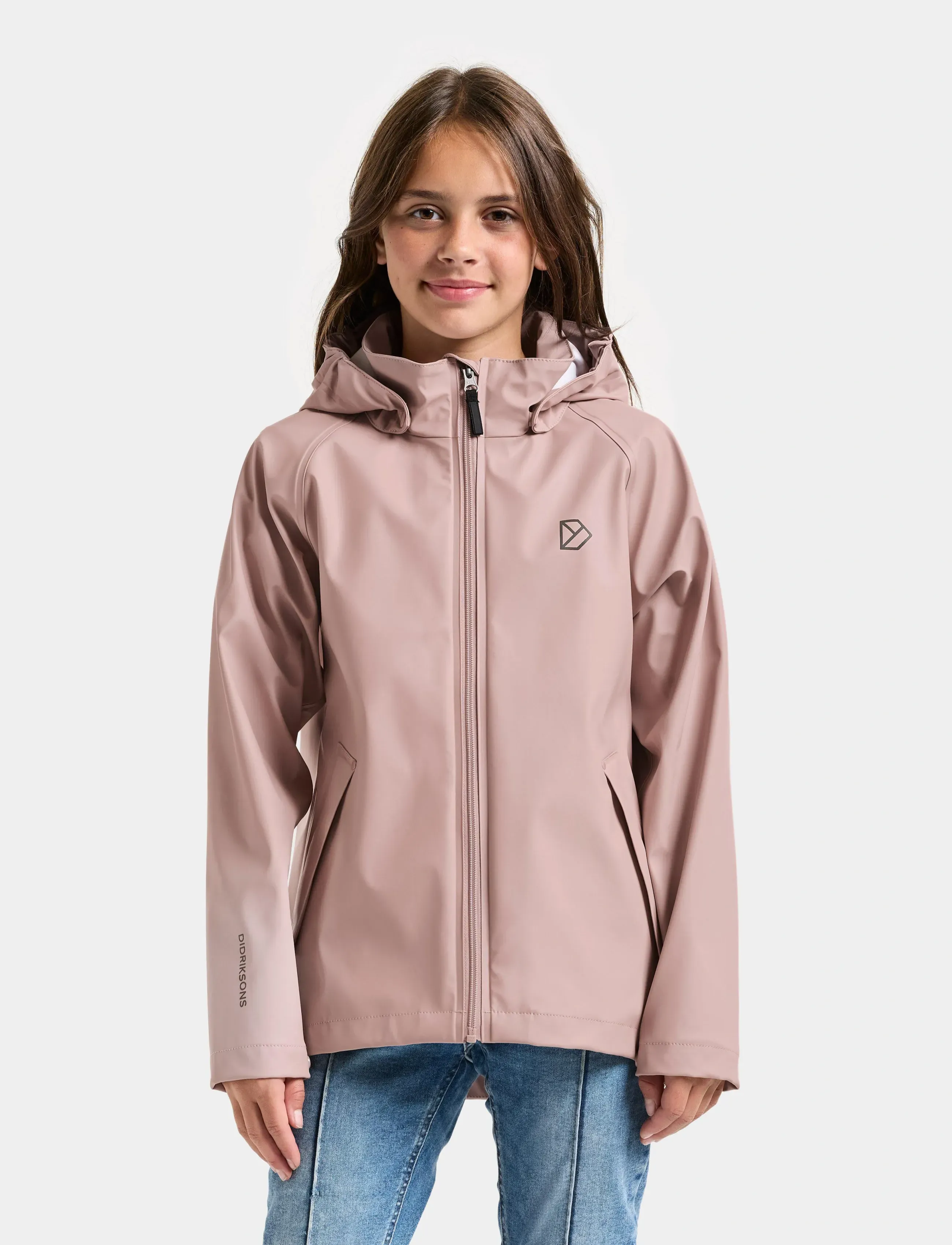 Didriksons Hepta Kids Jkt, 170, Pink, Regntøj > Jakker, Børn