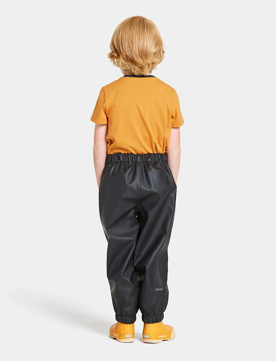 Didriksons - Midjeman Kids' Pants Galon® - skal- & regnbyxor - black - 4