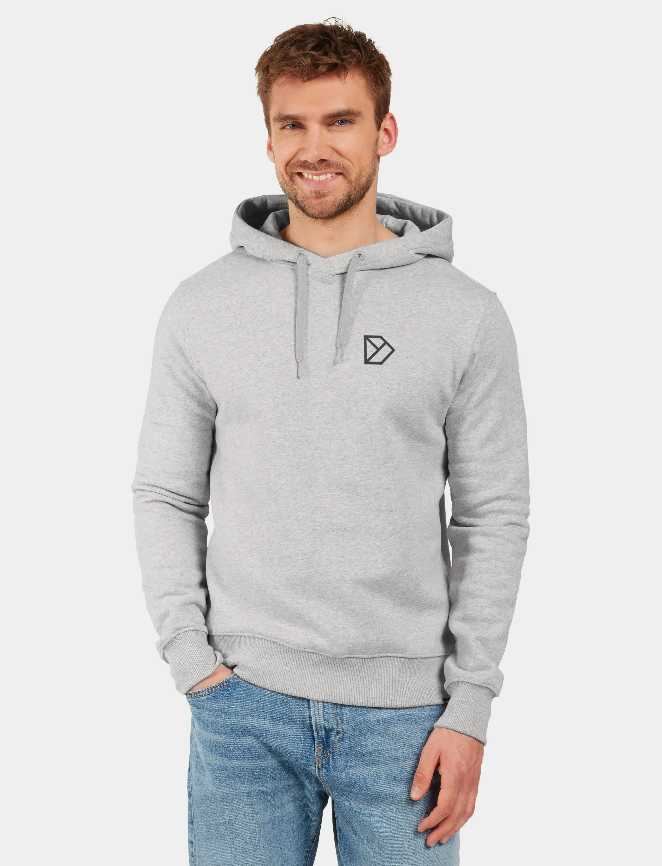 Didriksons VEN USX HOODI LANDS2 - Kapuzenpullover - ALUMINUM MELANGE / grey