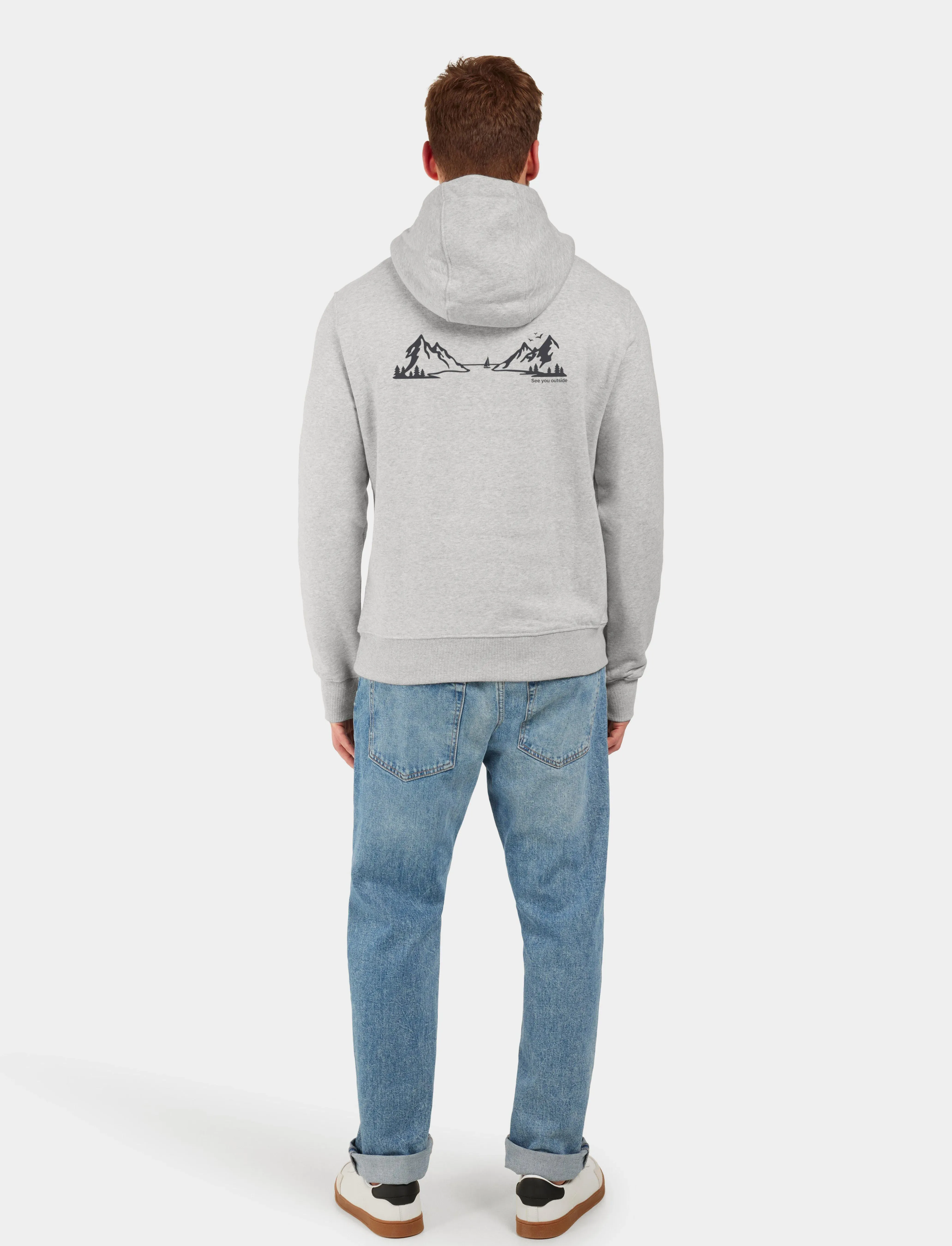 Didriksons - VEN USX HOODI LANDS2 - overdele - aluminum melange - 4