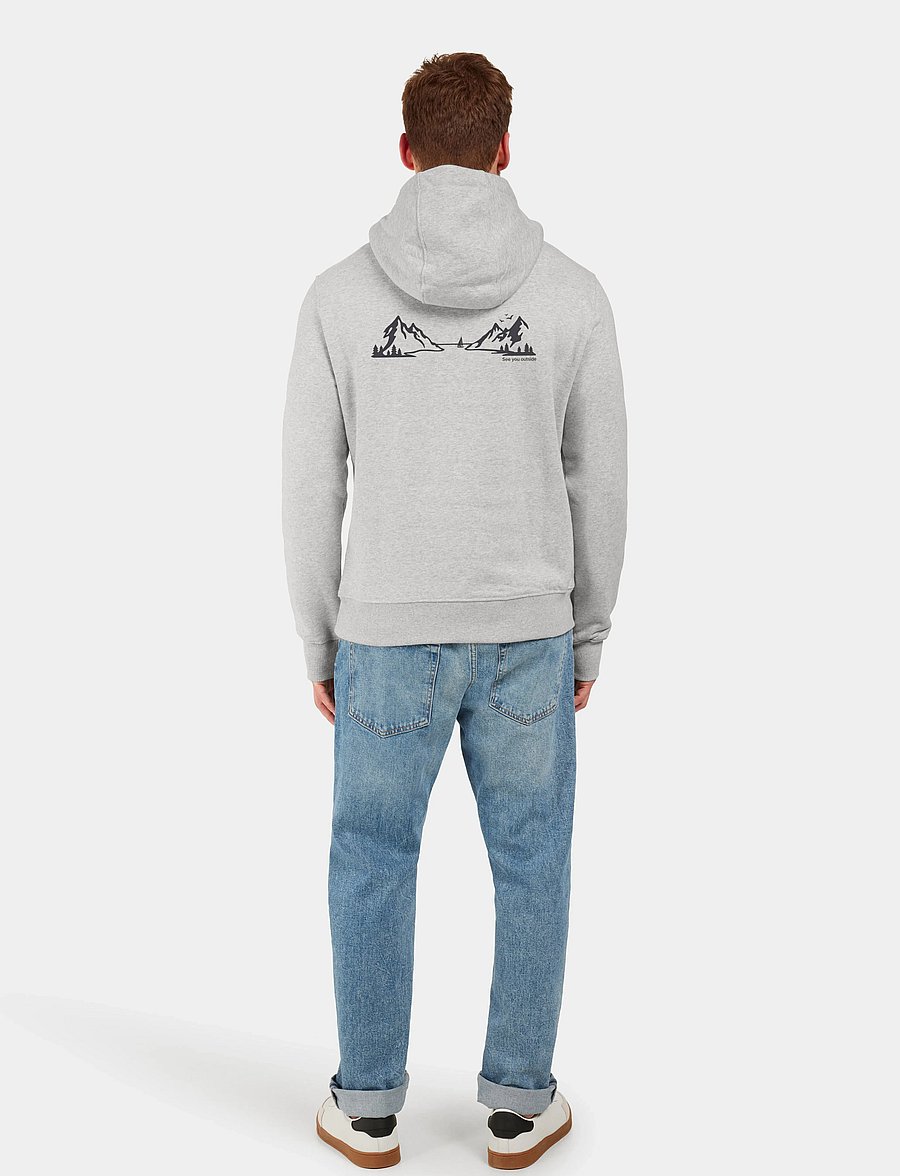 Didriksons - VEN USX HOODI LANDS2 - huvtröjor - aluminum melange - 4