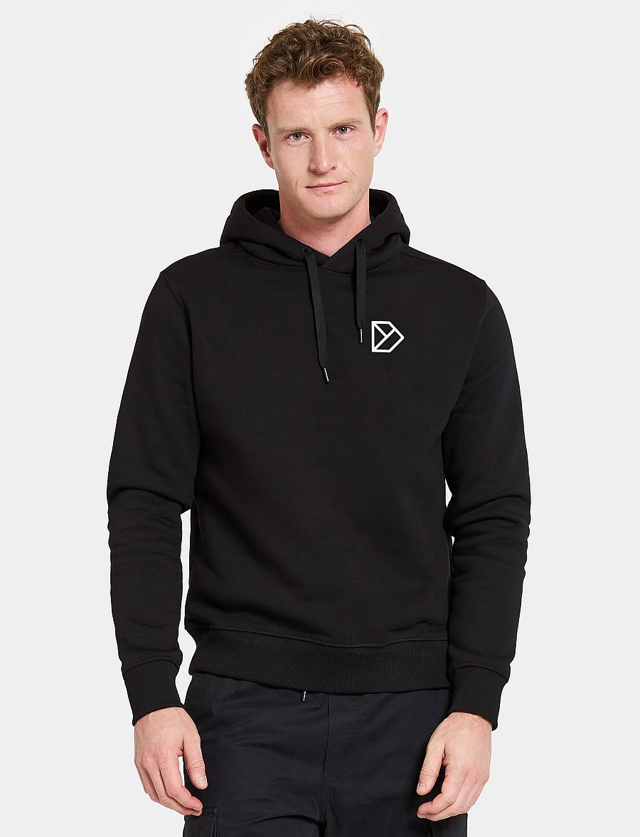 Didriksons - VEN USX HOODI LANDS2 - huvtröjor - black - 0