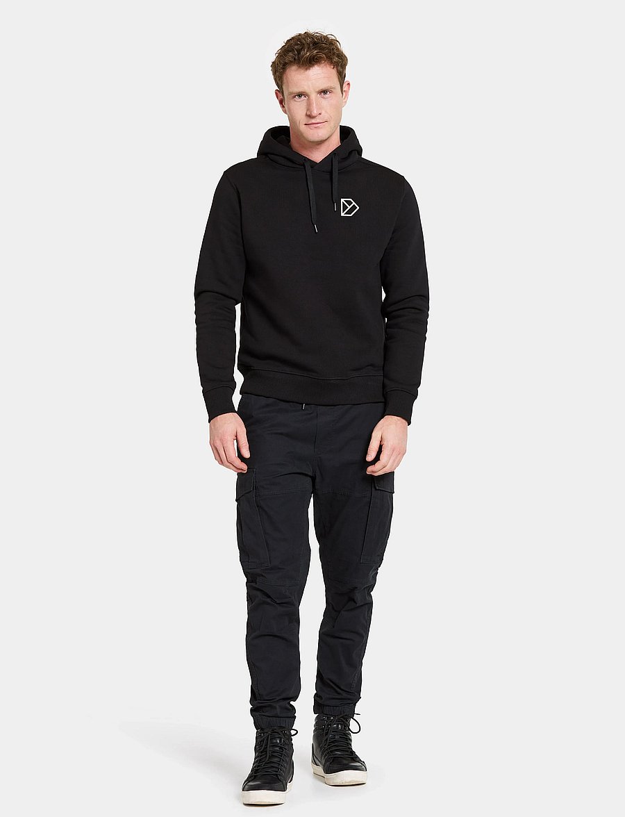 Didriksons - VEN USX HOODI LANDS2 - huvtröjor - black - 3