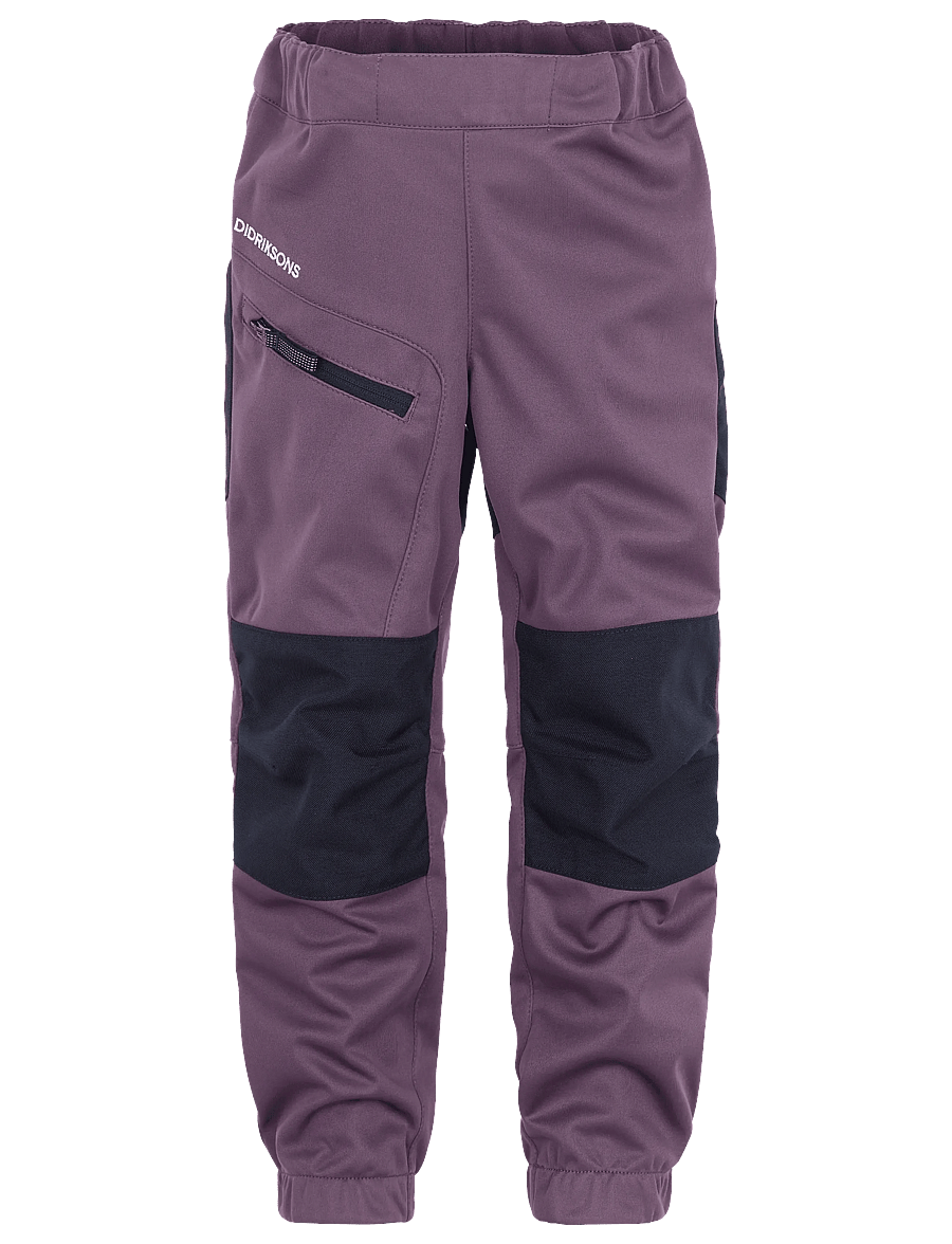 Didriksons - Moen Kids' Pants - shell- & regenhosen - eggplant - 1