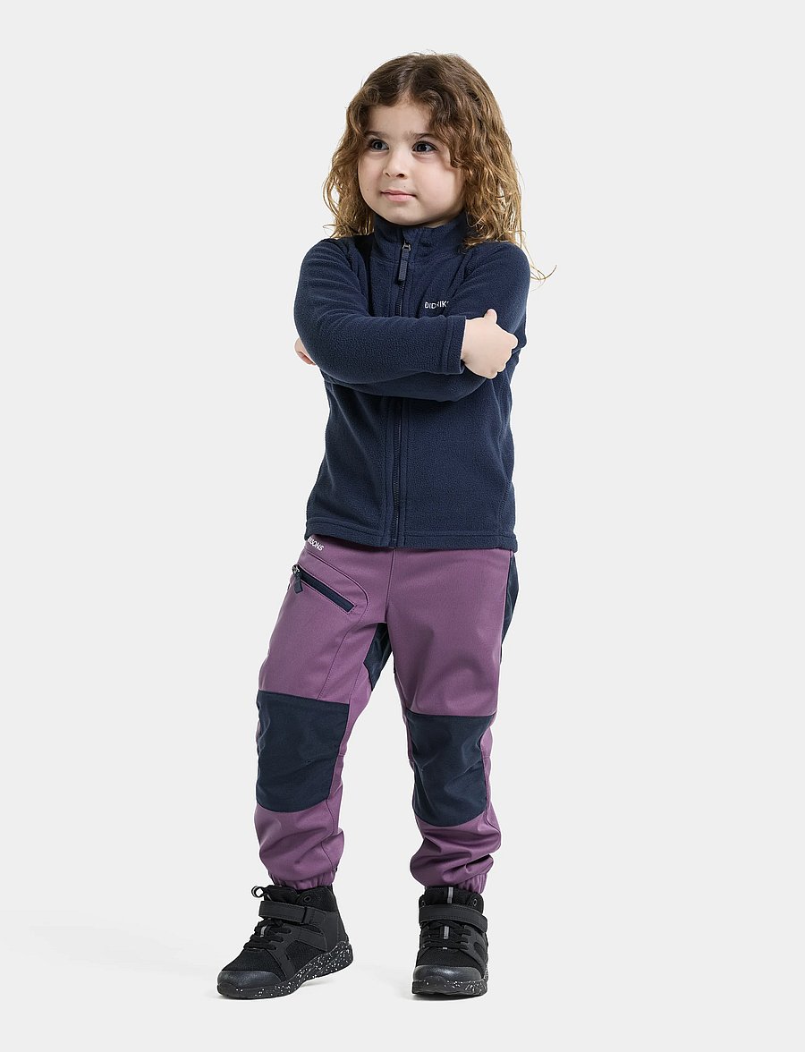 Didriksons - Moen Kids' Pants - shell- & regenhosen - eggplant - 0