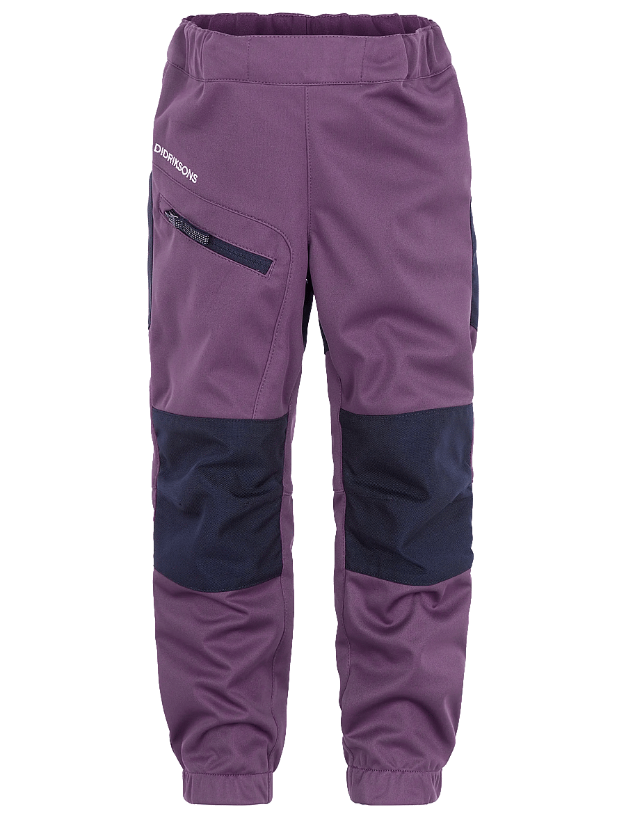 Didriksons - Moen Kids' Pants - shell- & regenhosen - eggplant - 3