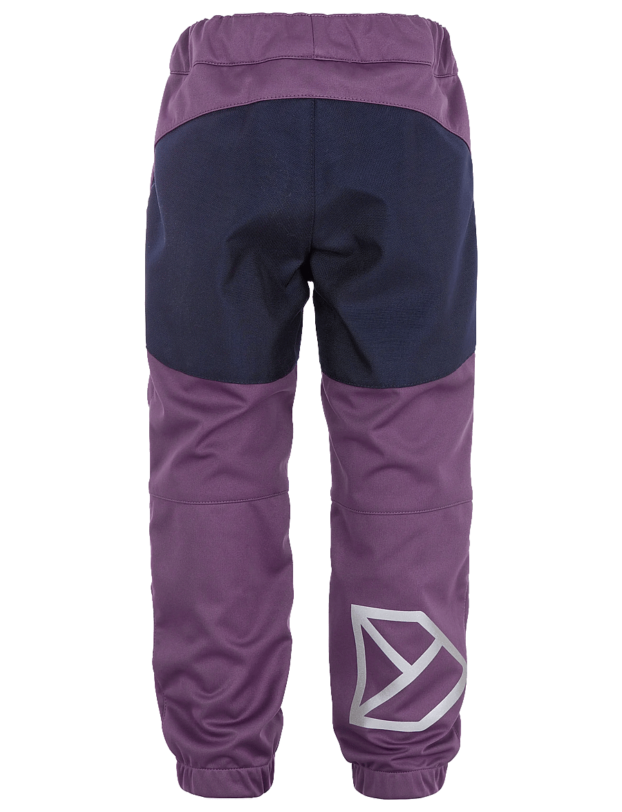 Didriksons - Moen Kids' Pants - shell- & regenhosen - eggplant - 4