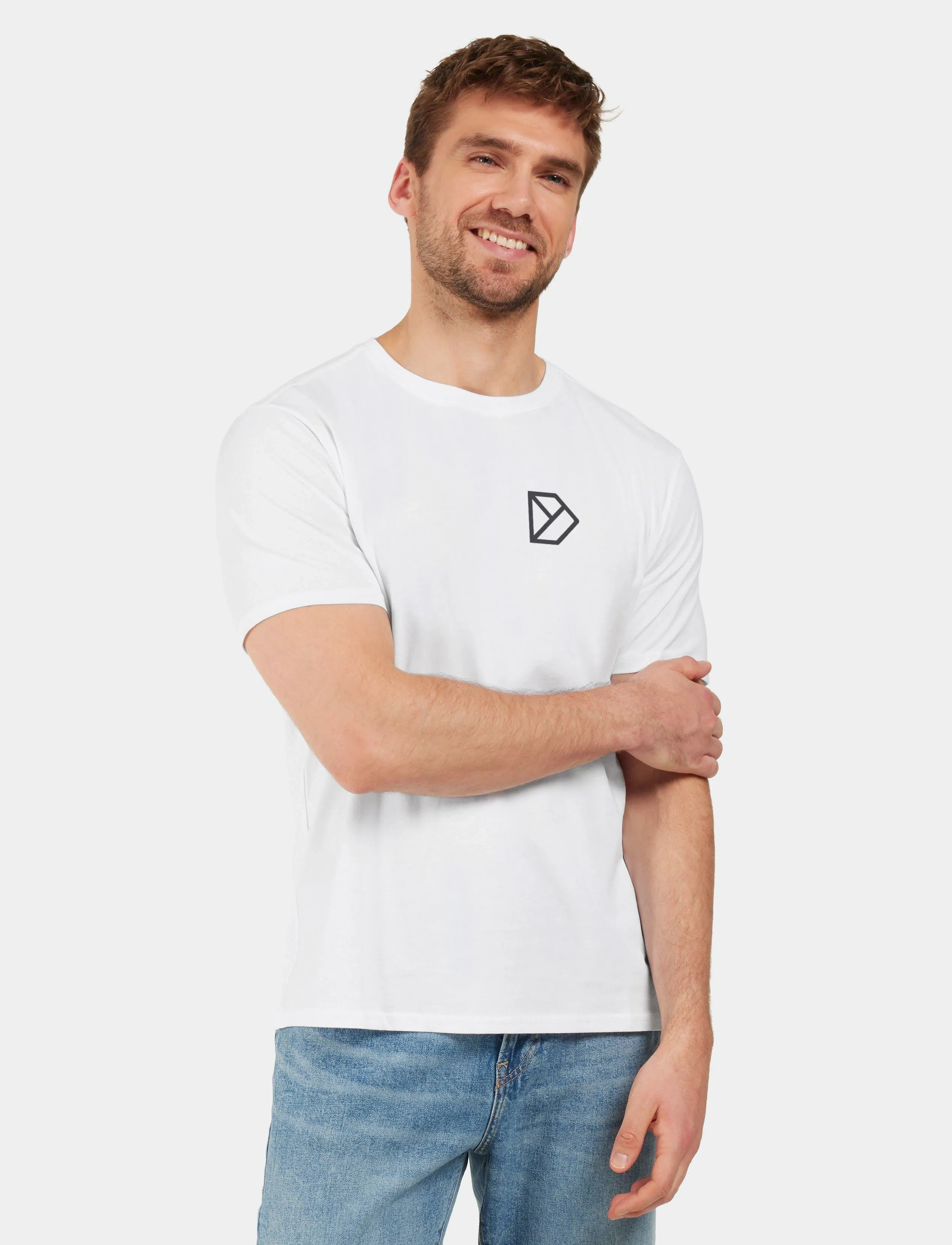 Didriksons Harald Usx T-Shir L3, Mænd, Kortærmet T-Shirt, Hvid, Str: S