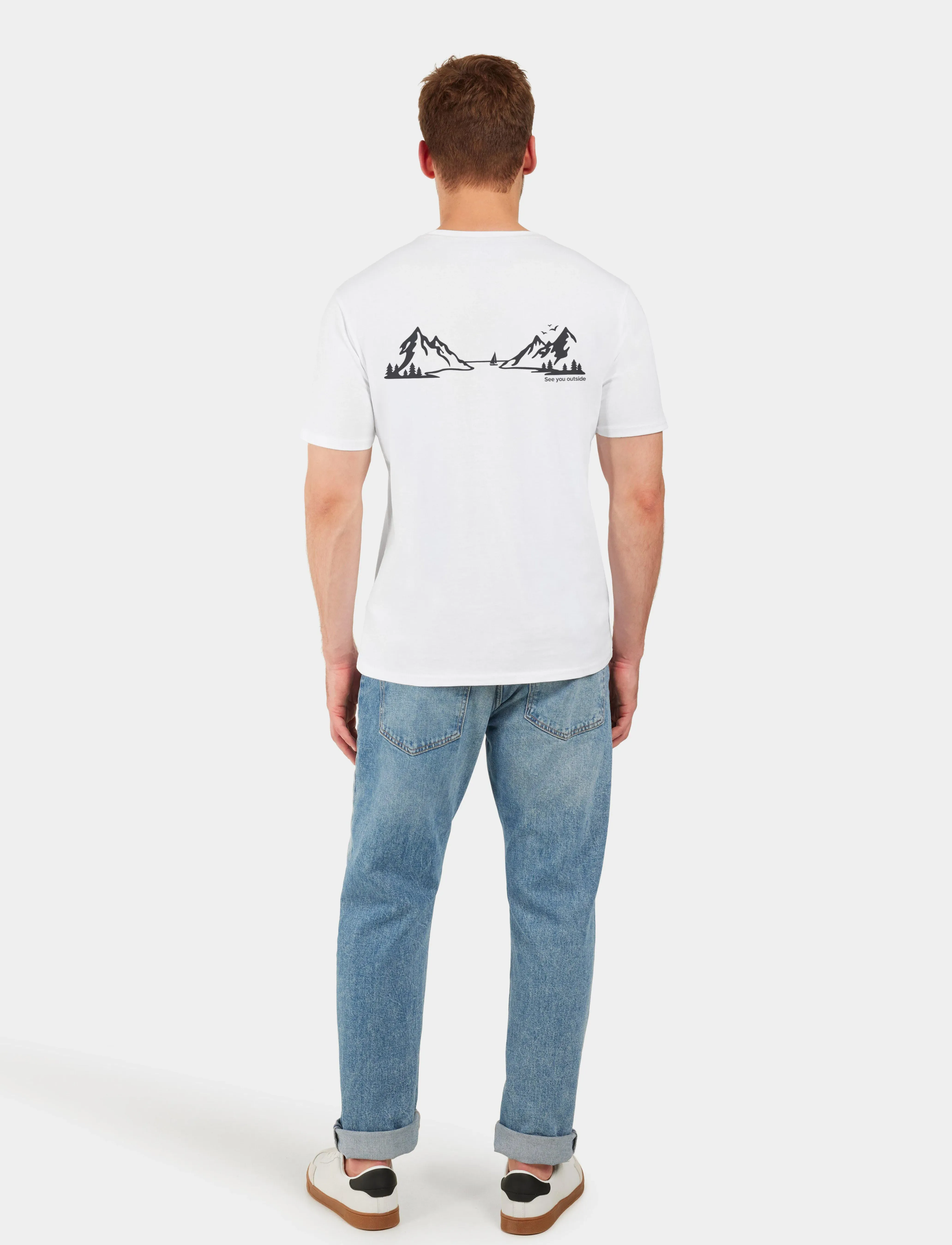 Didriksons - HARALD USX T-SHIR L3 - oberteile & t-shirts - snow white - 4