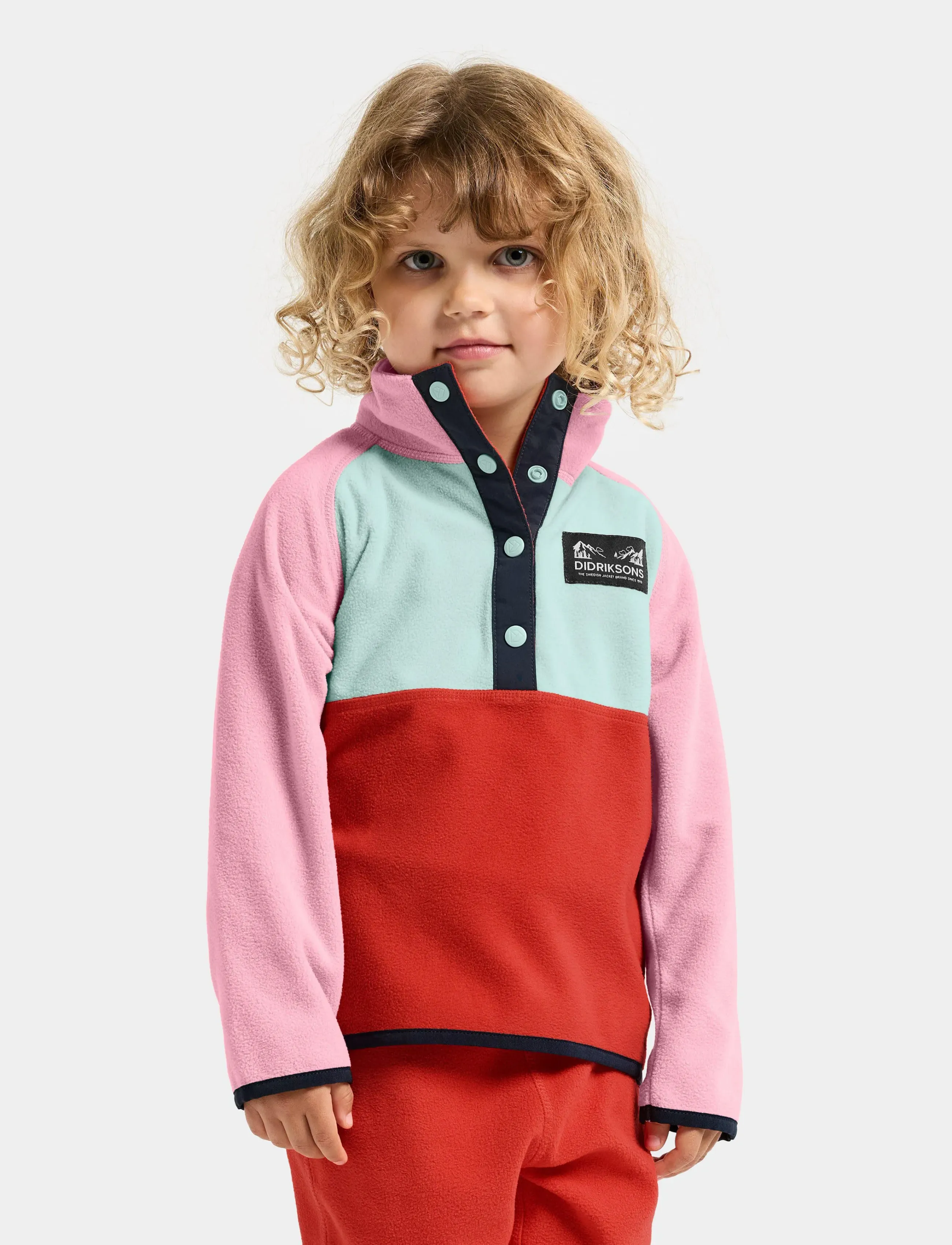 Didriksons MONTE KIDS HALF BU 5 - Didriksons - LIGHT HEATHER PINK / pink/rose