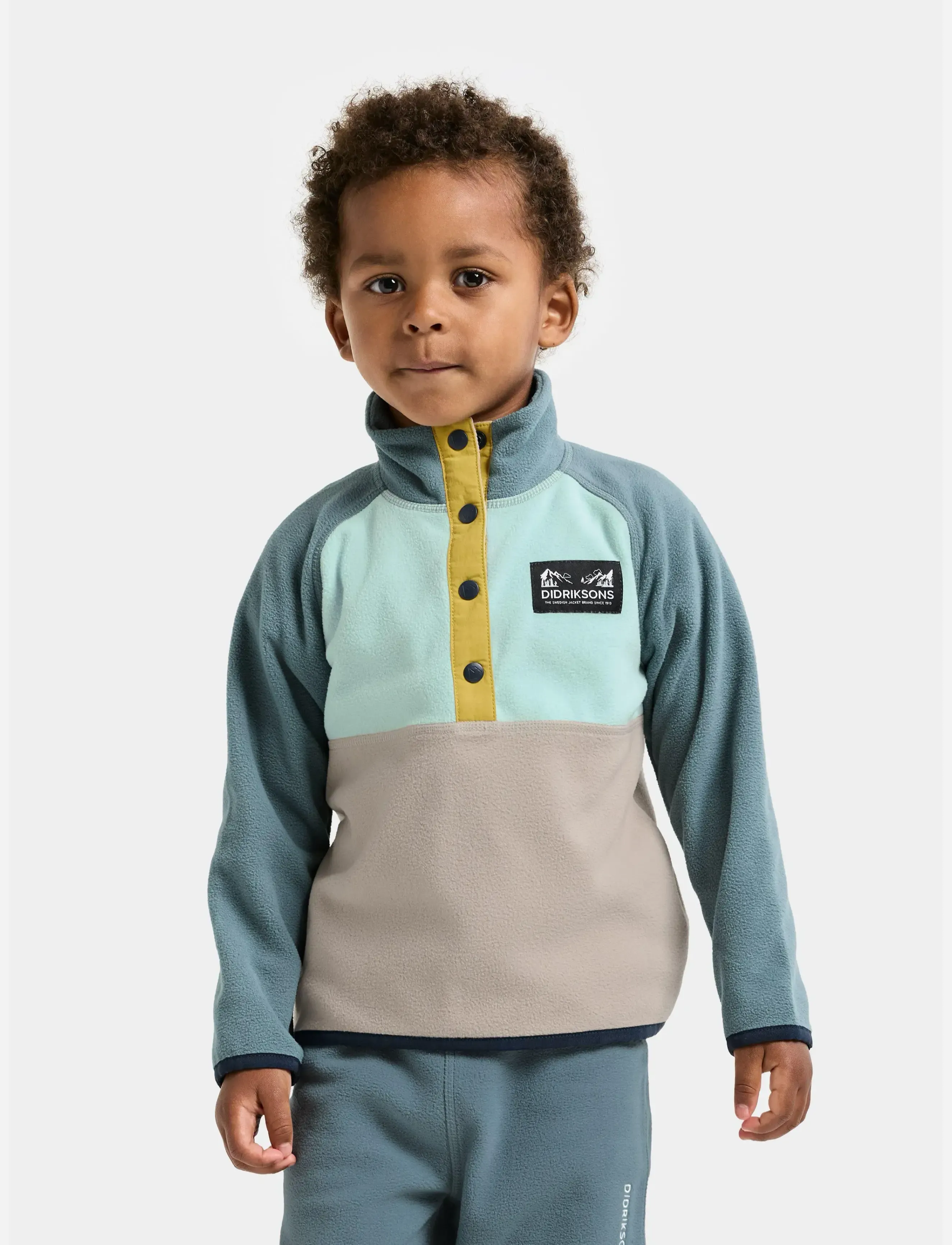 Didriksons MONTE KIDS HALF BU 5 - Didriksons - OCEAN MINT / blue