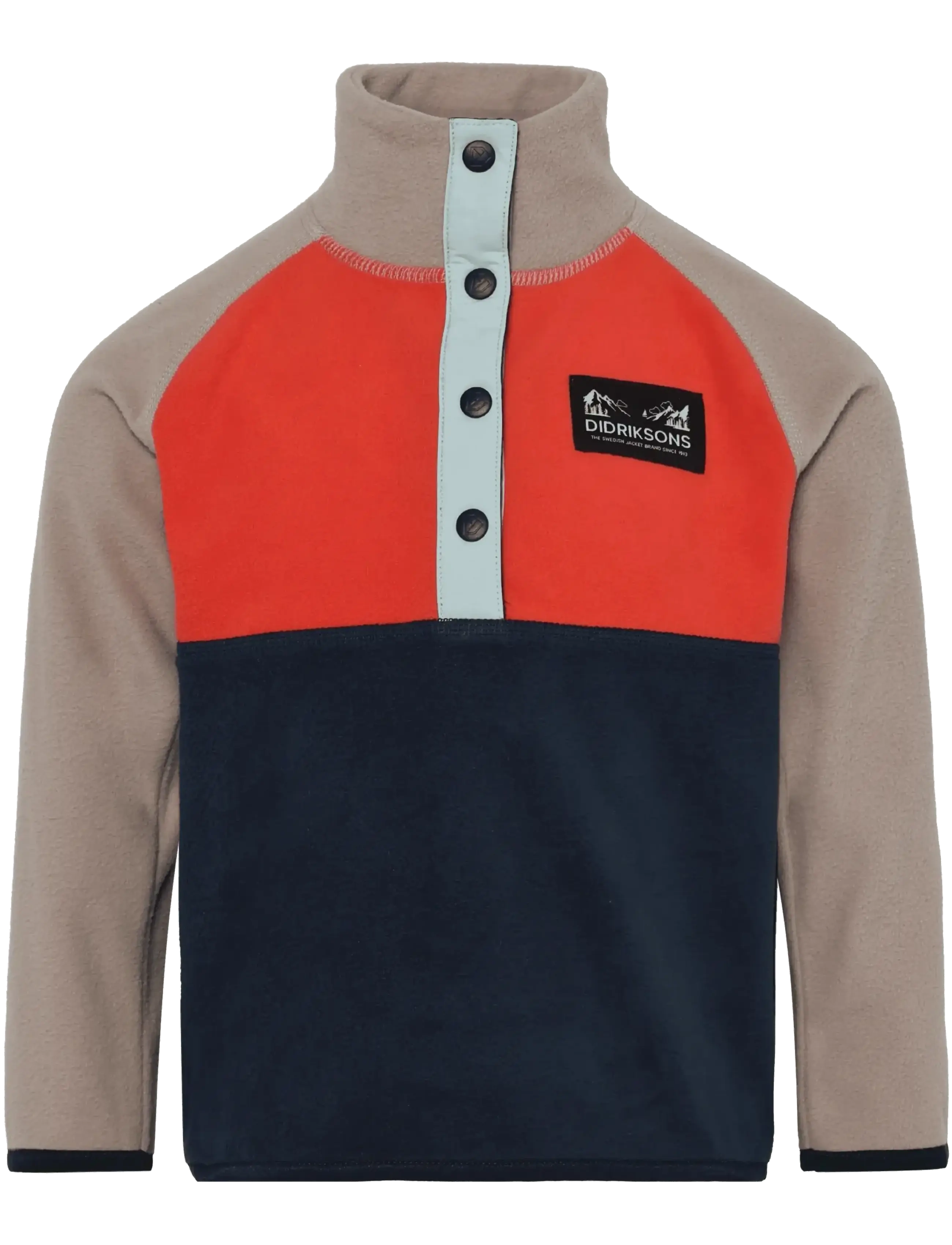 Didriksons MONTE KIDS HALF BU 5 - Fleecejacke - PAPRIKA / orange