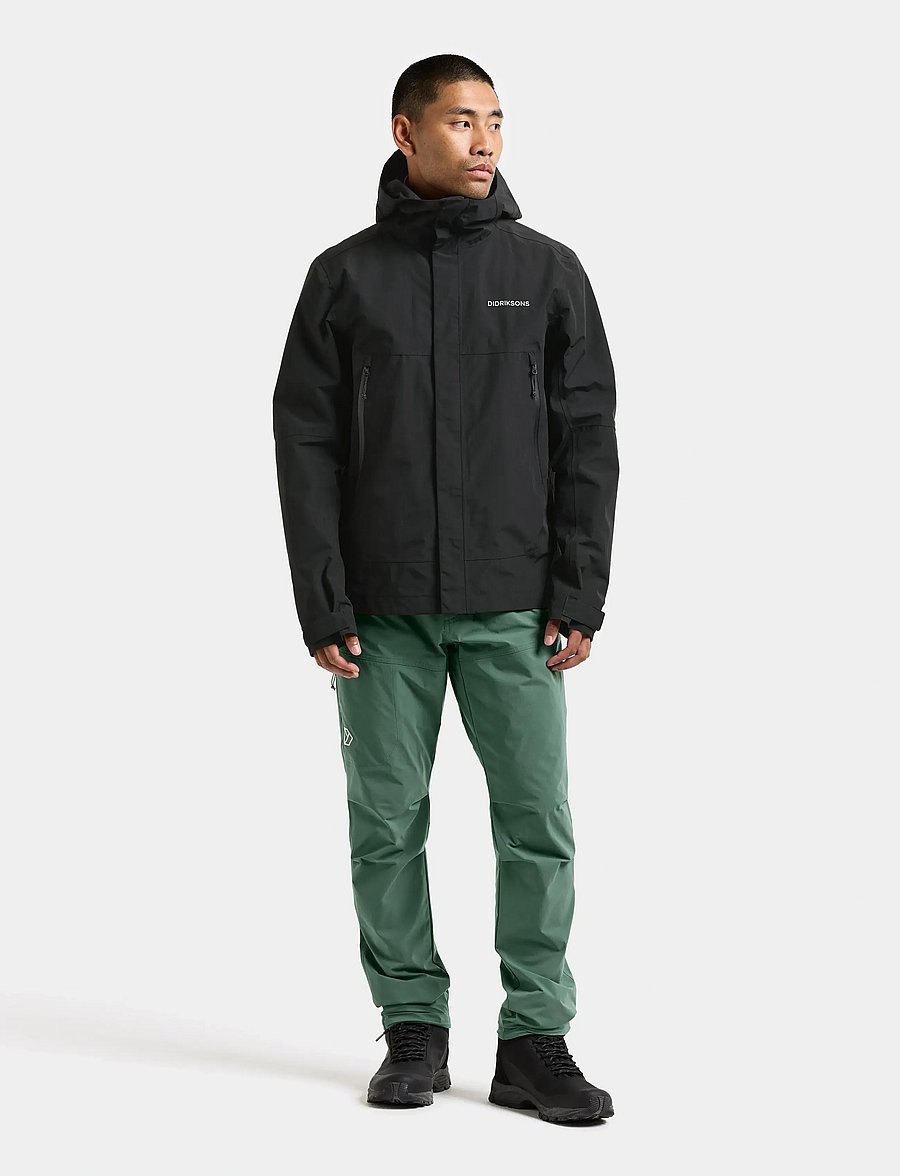 Didriksons - Grit Men's Jacket - regnjakker - black - 3
