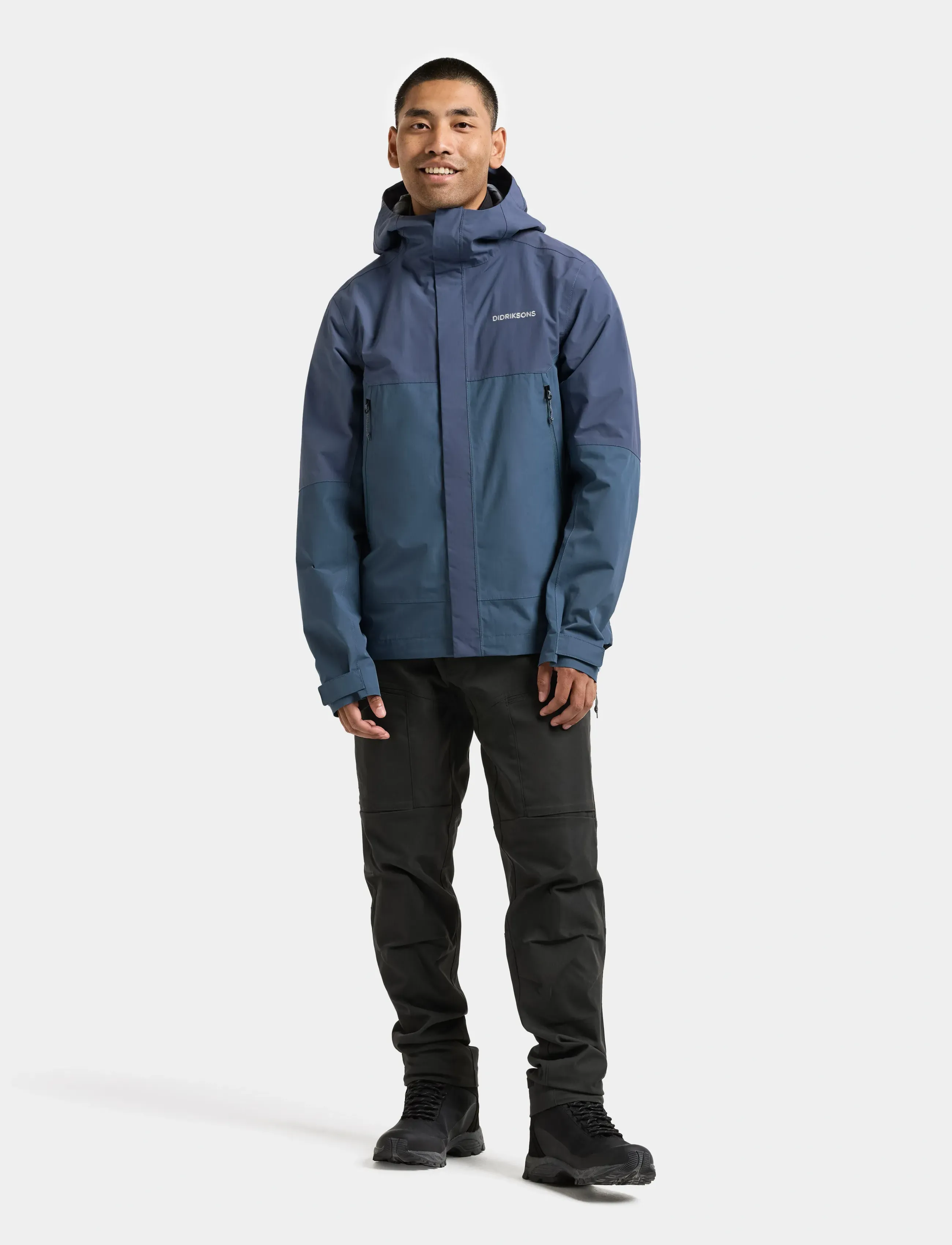 Didriksons - Grit Men's Jacket - outdoor - blue fog - 3