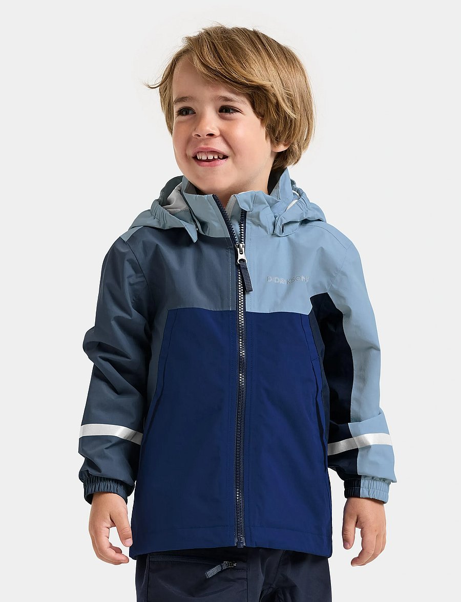 Didriksons - PILVI KIDS JKT 2 - skal- & regnjackor - blue fog - 0