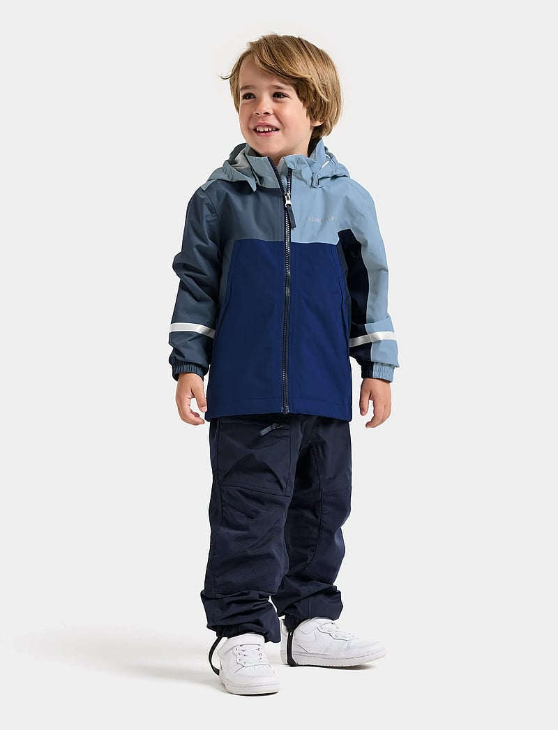 Didriksons - PILVI KIDS JKT 2 - tuule- ja vihmajakid - blue fog - 3