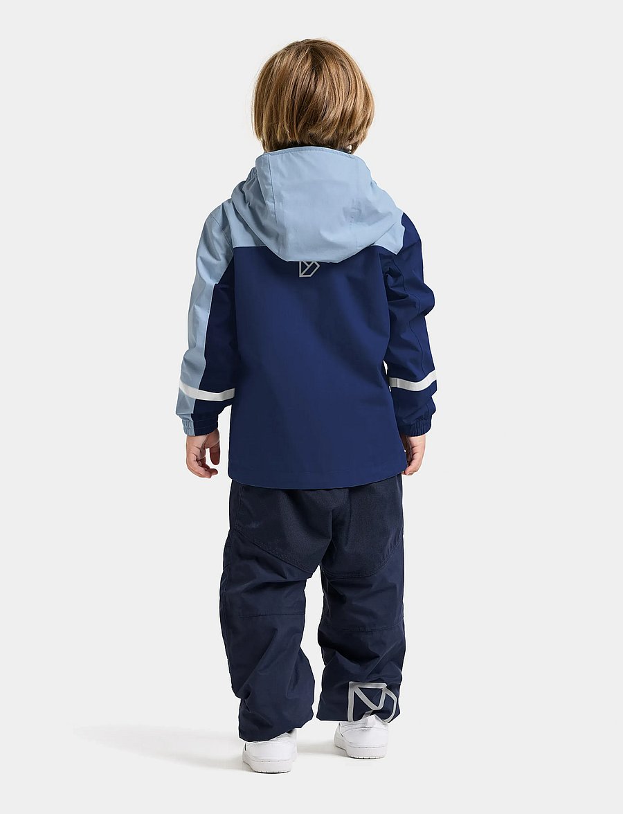 Didriksons - PILVI KIDS JKT 2 - skal- & regnjackor - blue fog - 4