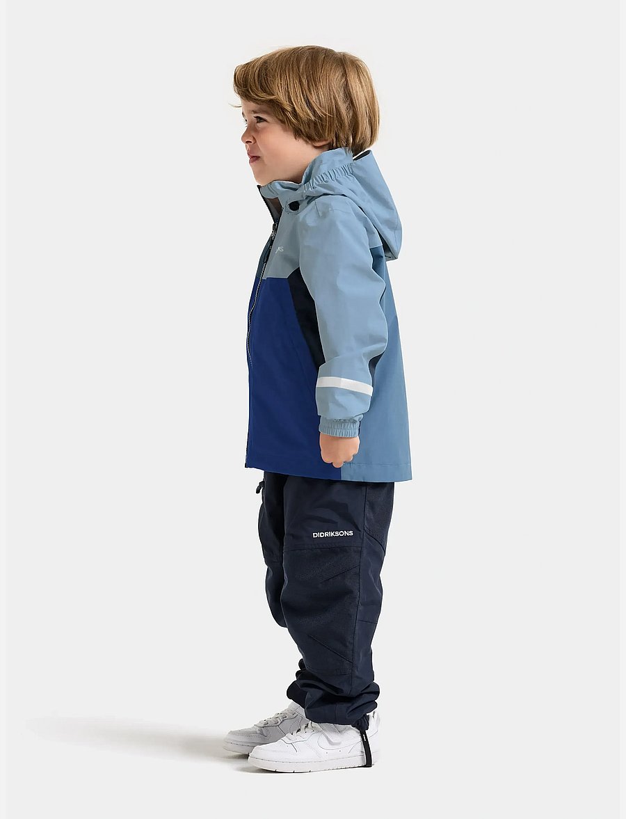 Didriksons - PILVI KIDS JKT 2 - skal- & regnjackor - blue fog - 5