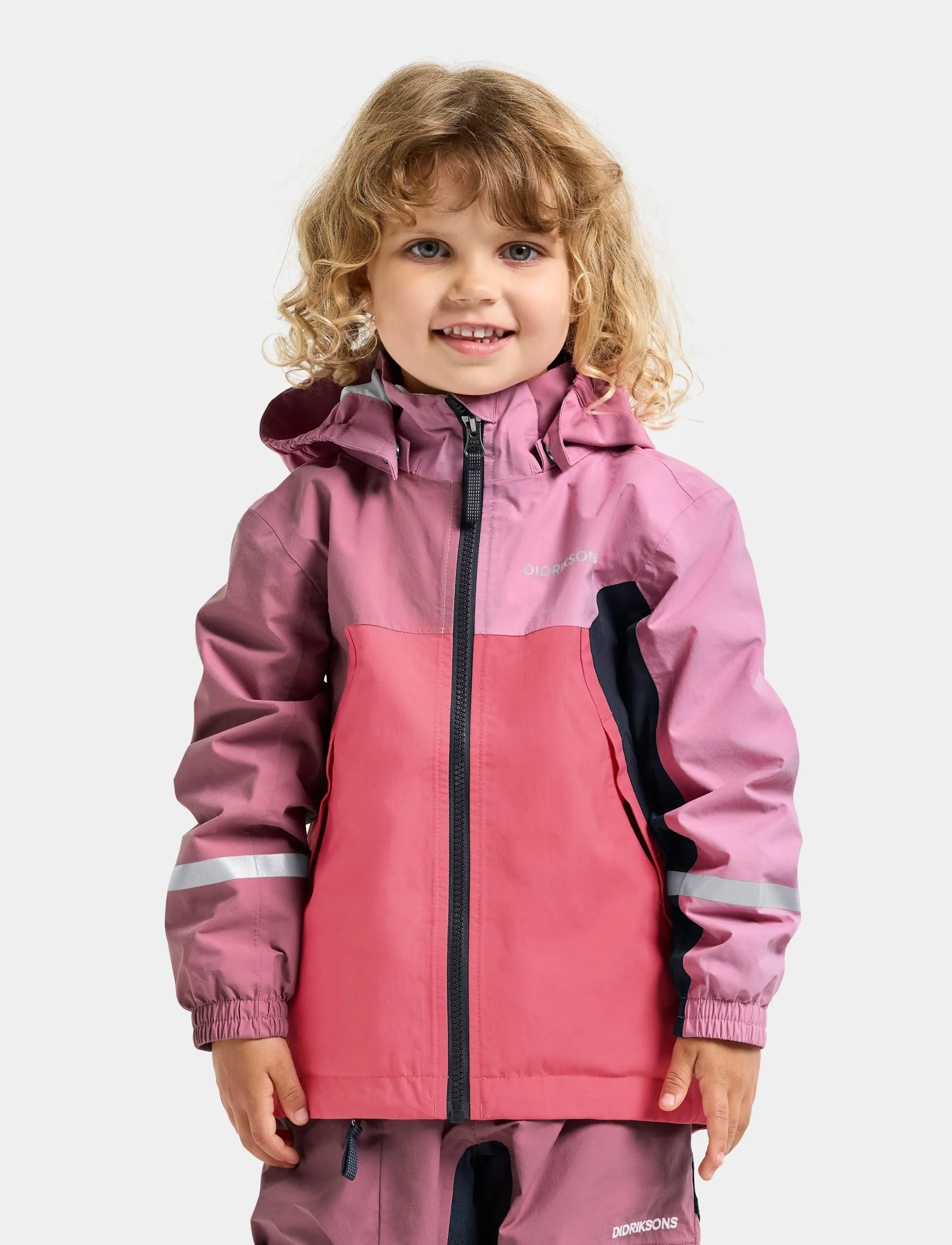 Didriksons PILVI KIDS JKT 2 - Skaljacka - HEATHER PINK / pink/rose