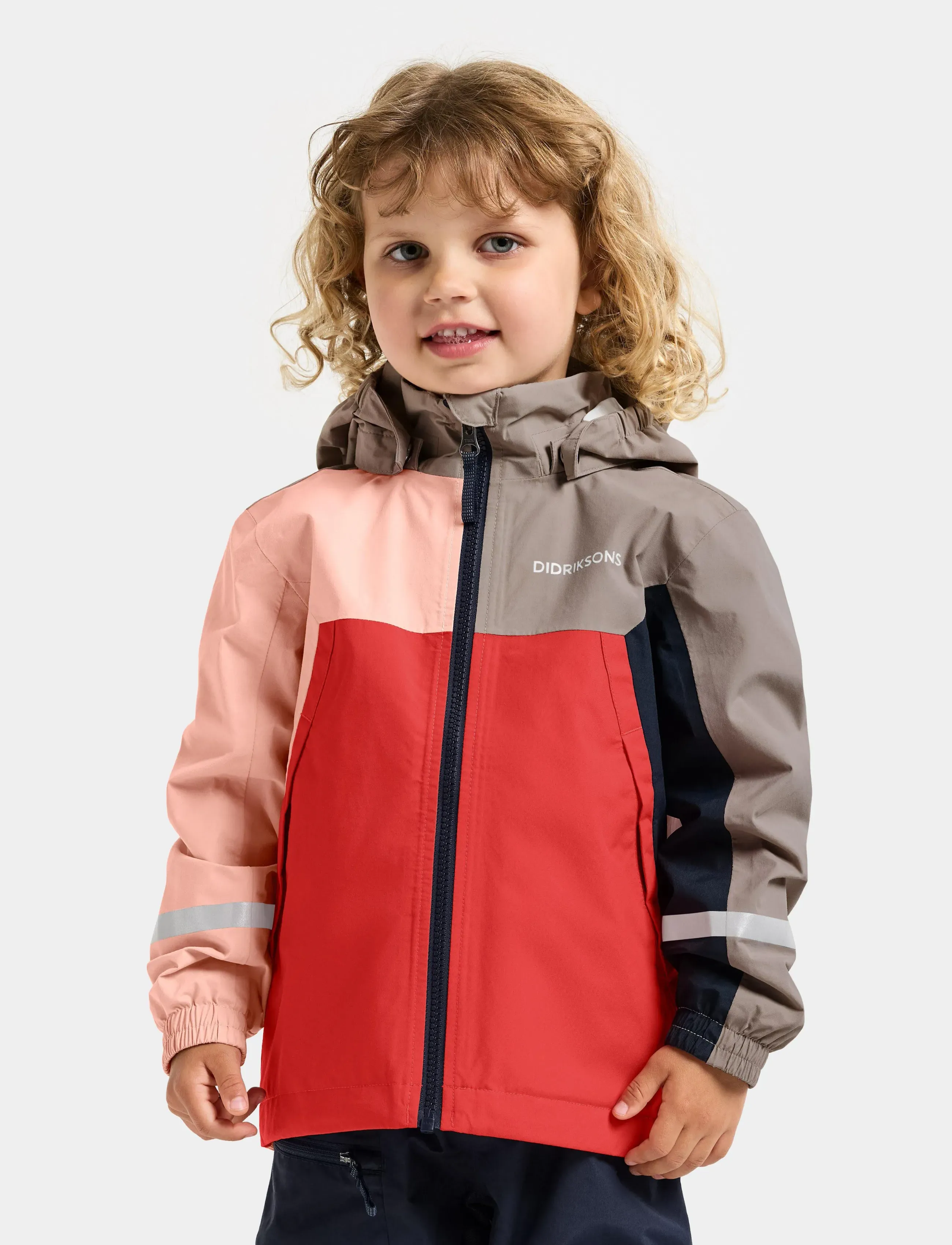 Didriksons PILVI KIDS JKT 2 - Skaljacka - POWDER PEACH / multi