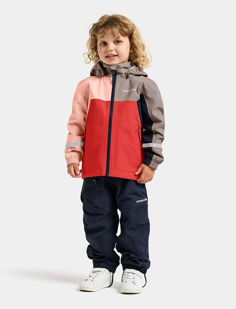 Didriksons - PILVI KIDS JKT 2 - tuule- ja vihmajakid - powder peach - 3