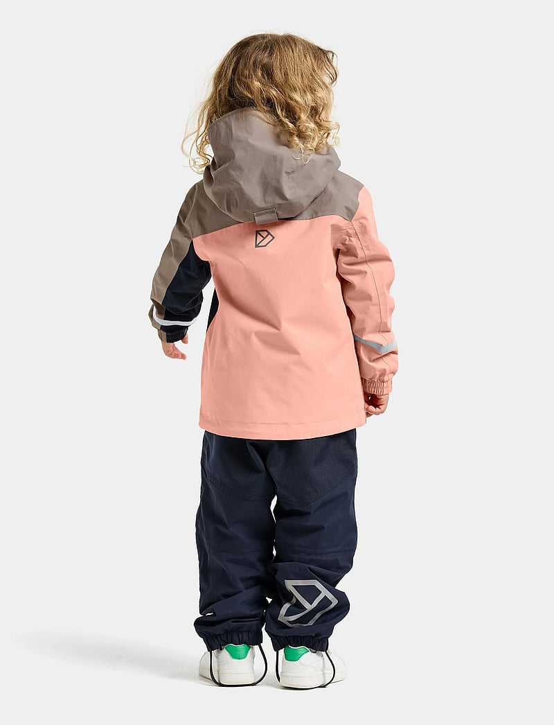 Didriksons - PILVI KIDS JKT 2 - tuule- ja vihmajakid - powder peach - 4