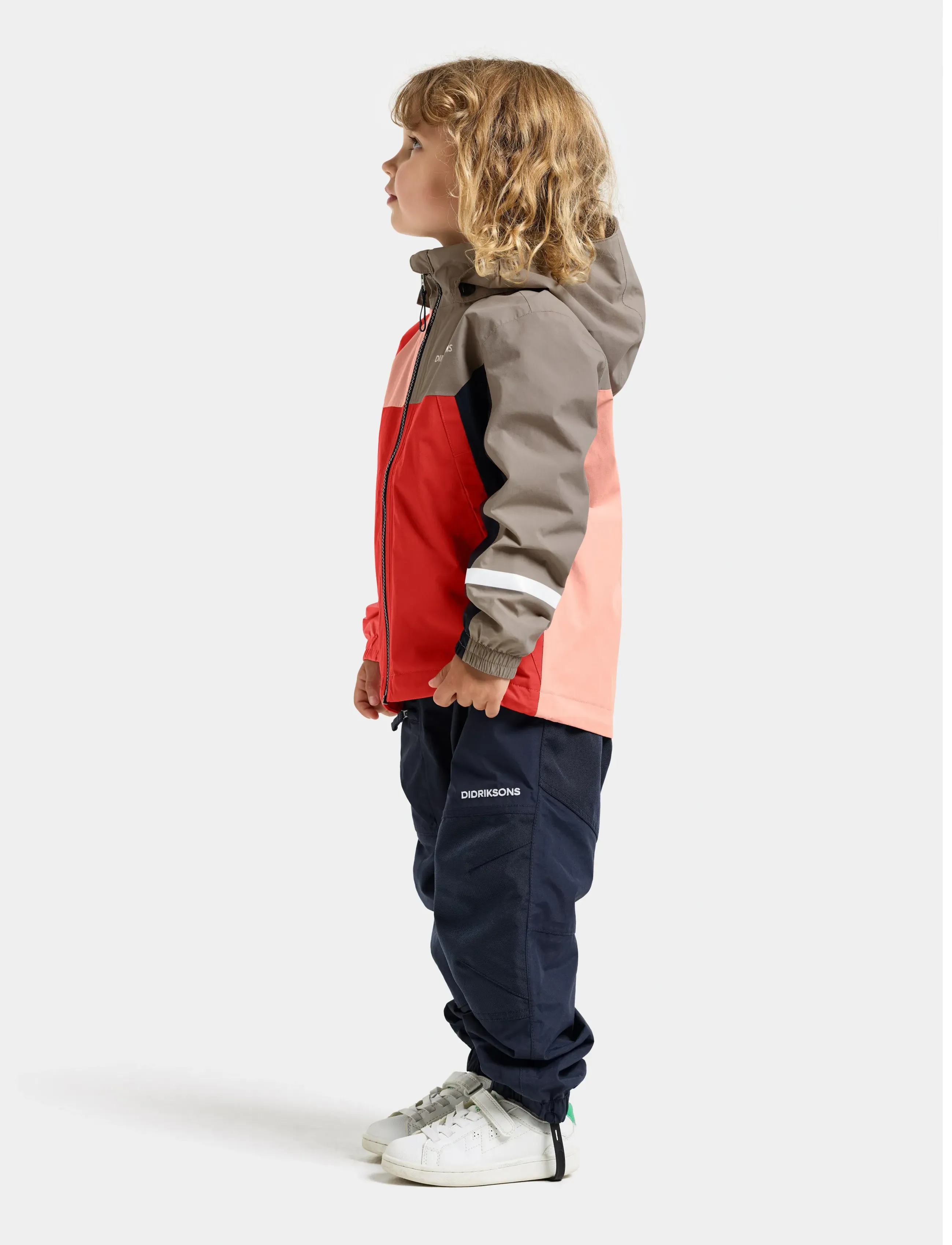 Didriksons - PILVI KIDS JKT 2 - shell & rain jackets - powder peach - 5