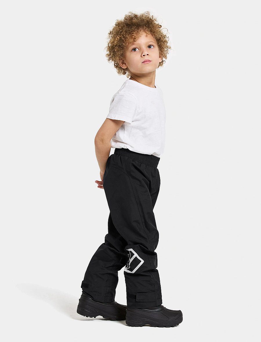 Didriksons - AVAN KIDS PANTS 2 - skal- & regnbyxor - black - 3