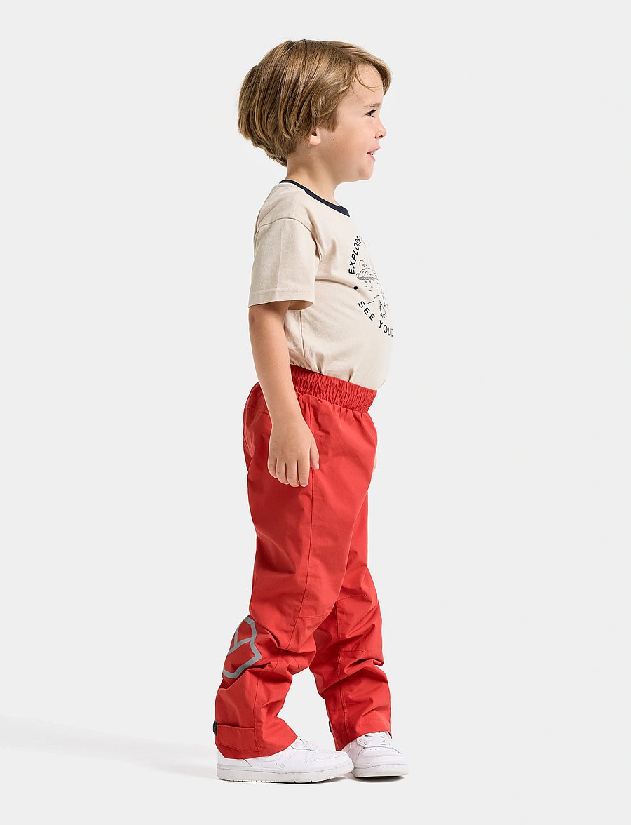 Didriksons - AVAN KIDS PANTS 2 - shell- & regnbukser - paprika - 3