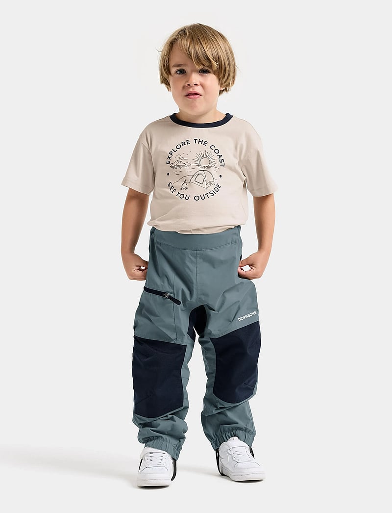 Didriksons - DUSK KIDS PNT 6 - shell- & regnbukser - factory blue - 3