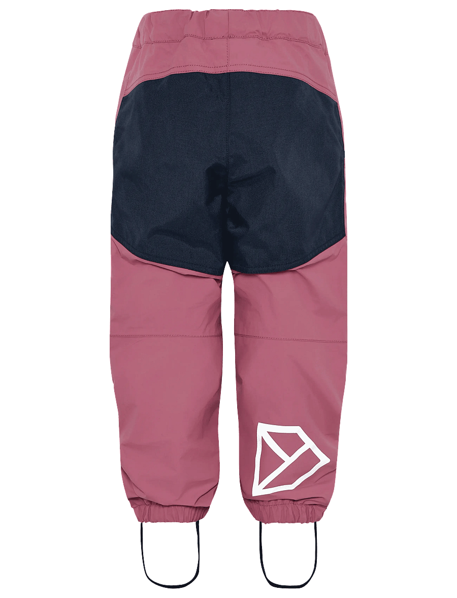 Didriksons - DUSK KIDS PNT 6 - laisvalaikio ir lietaus kelnės - heather pink - 2