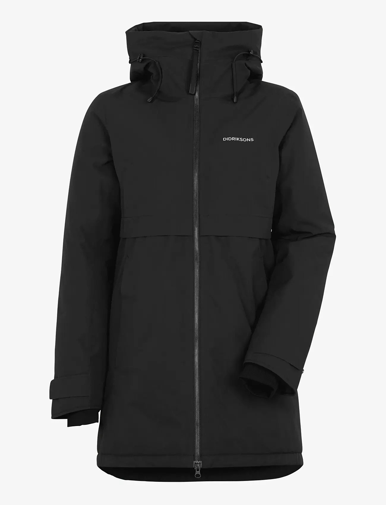 Didriksons HELLE WNS PARKA 6 - Parka Coats - BLACK / black