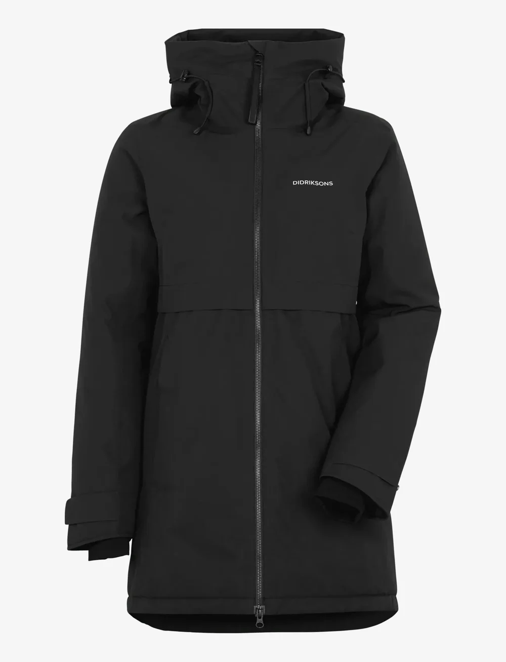 Didriksons - HELLE WNS PARKA 6 - parkasjackor - black - 1