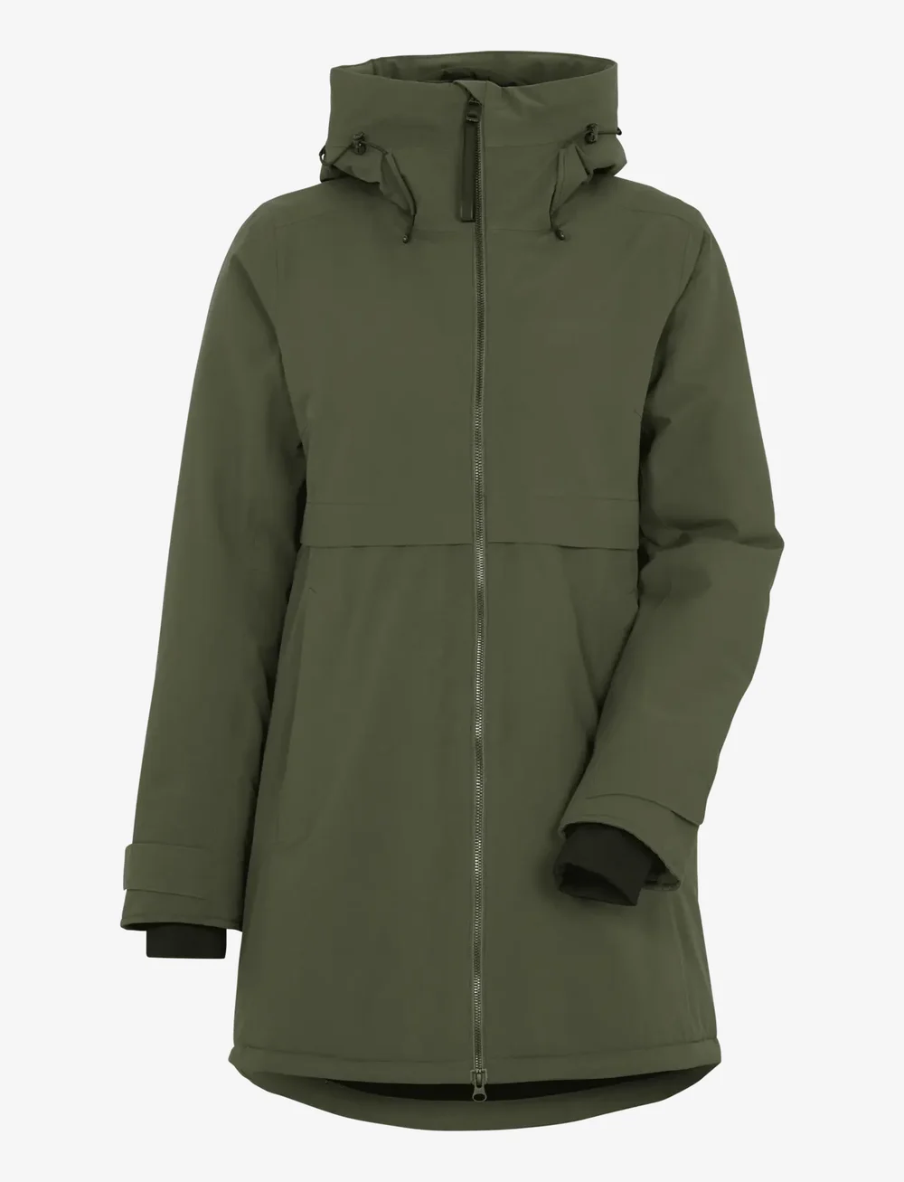 Didriksons - HELLE WNS PARKA 6 - parkasjackor - deep green - 1