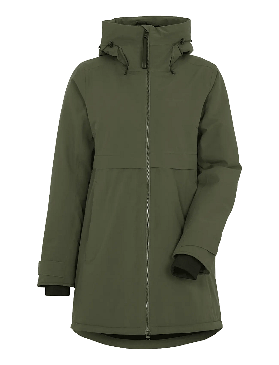 Didriksons - HELLE WNS PARKA 6 - jakker - deep green - 1