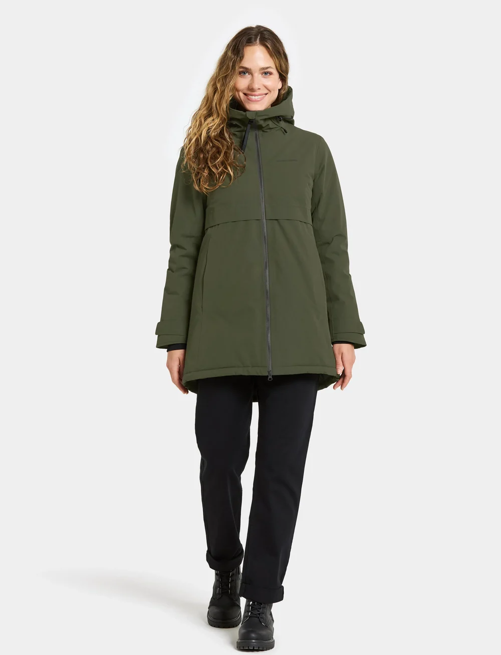 Didriksons - HELLE WNS PARKA 6 - parkasjackor - deep green - 3