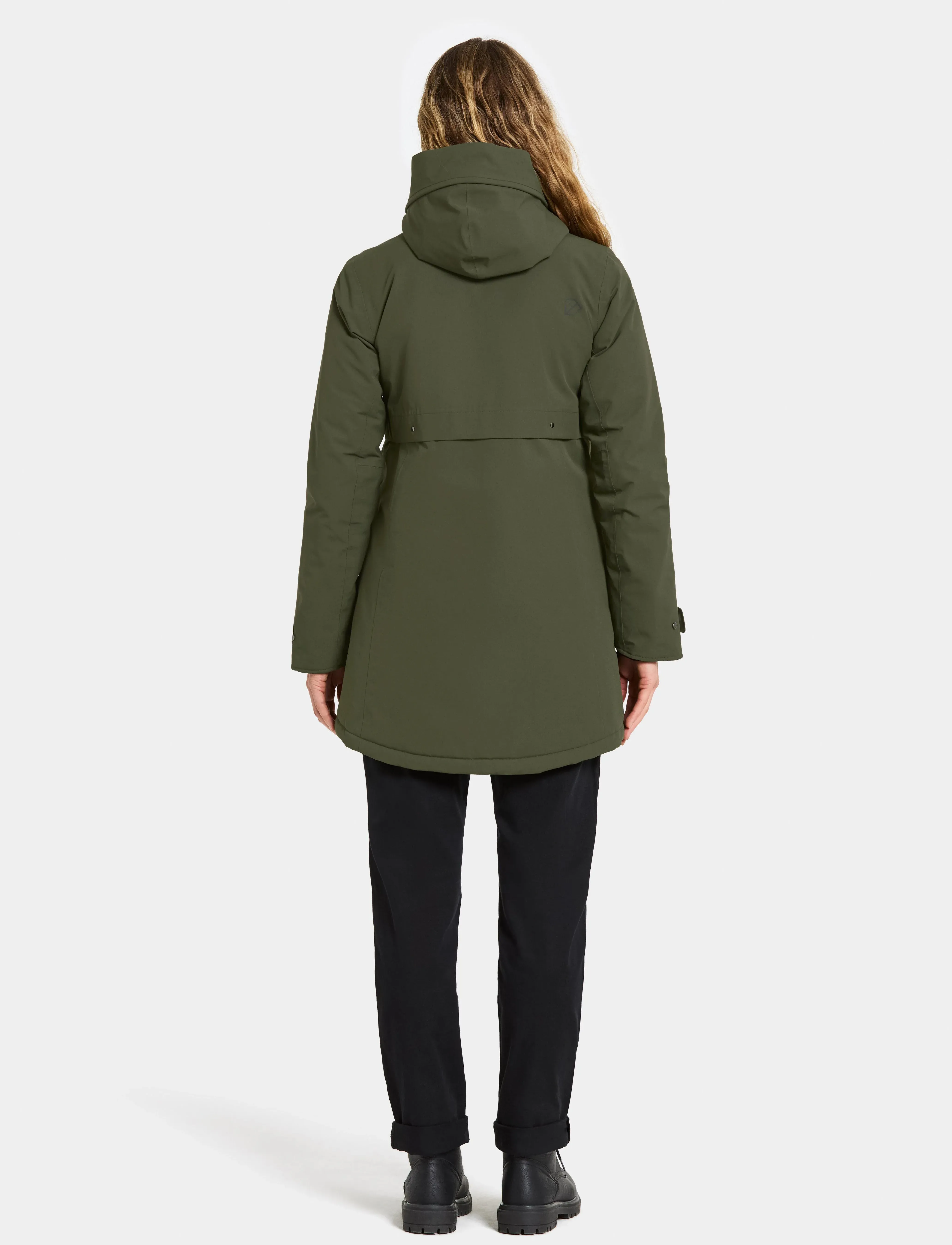Didriksons - HELLE WNS PARKA 6 - overtøj - deep green - 4