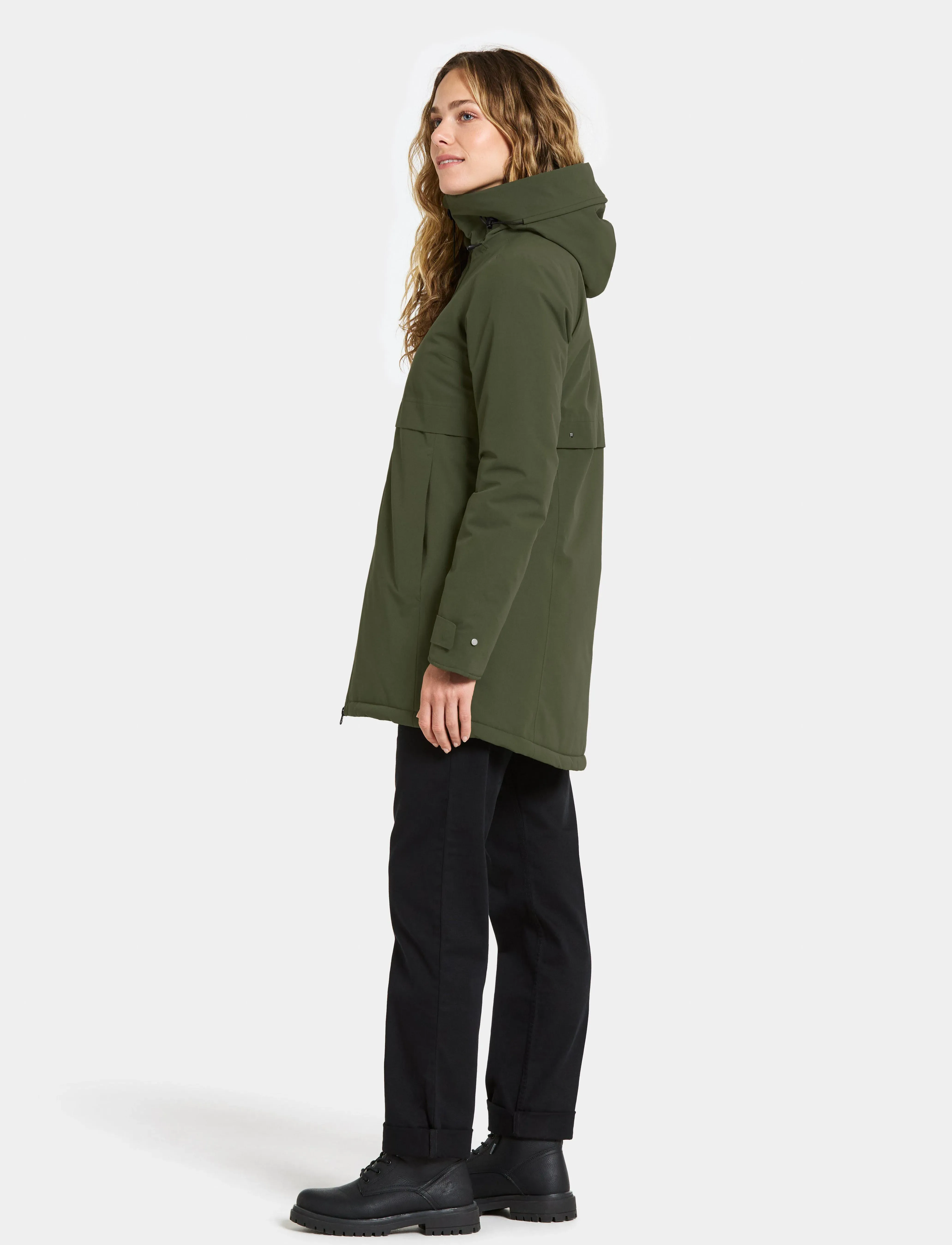 Didriksons - HELLE WNS PARKA 6 - overtøj - deep green - 5